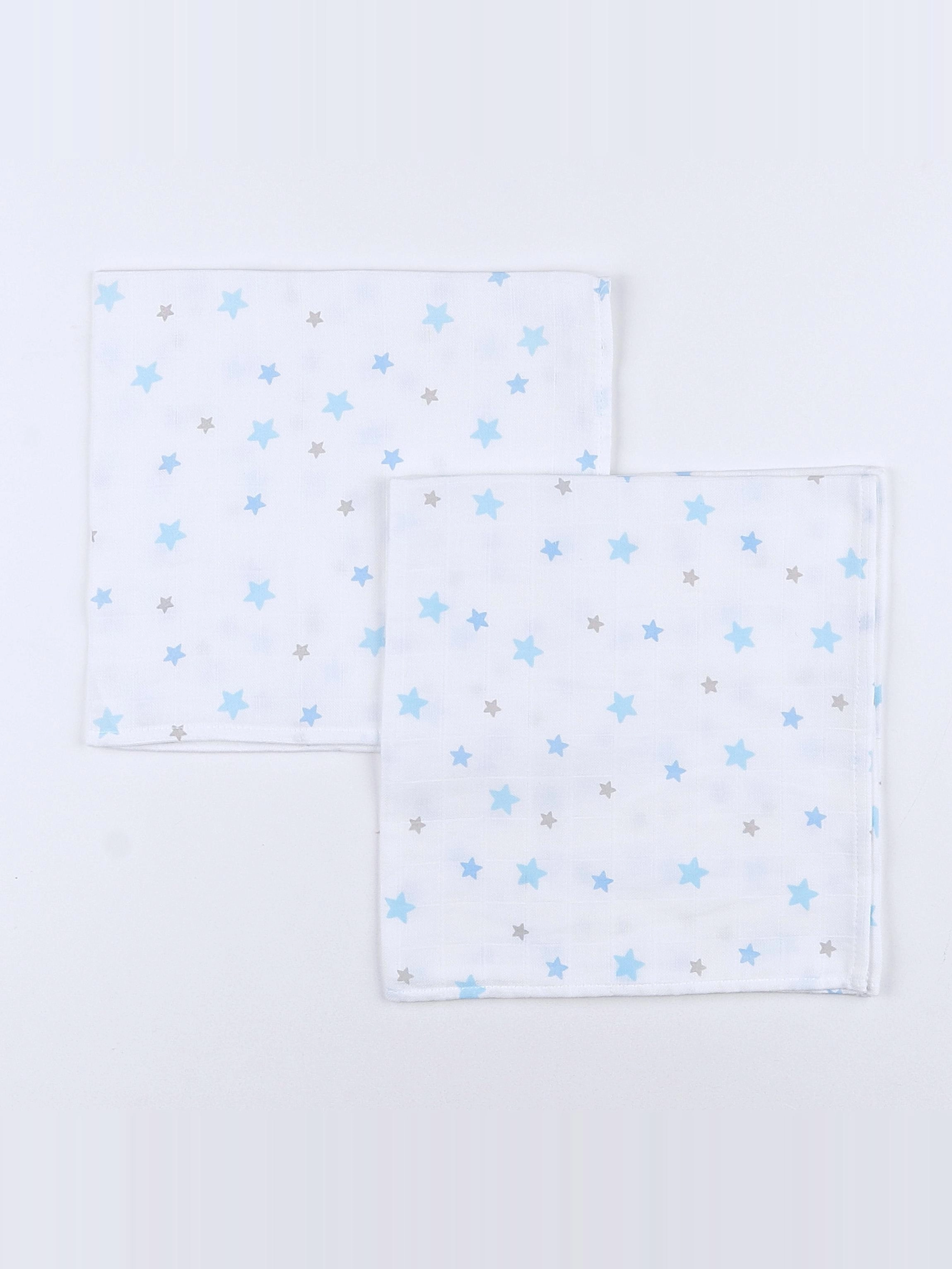 Gloop - lot de 2 langes étoile bleu (neuf) - 50x50