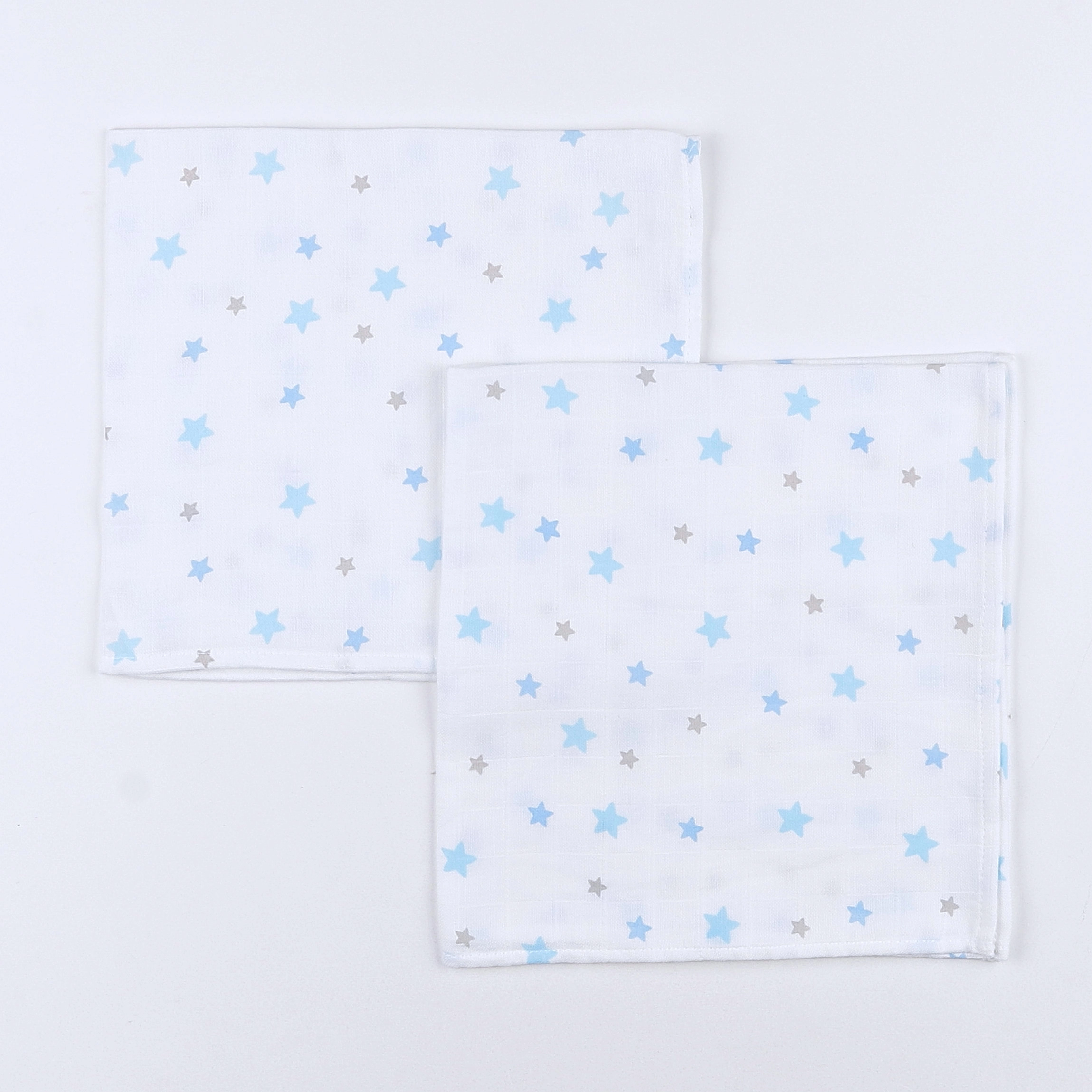 Gloop - lot de 2 langes étoile bleu (neuf) - 50x50