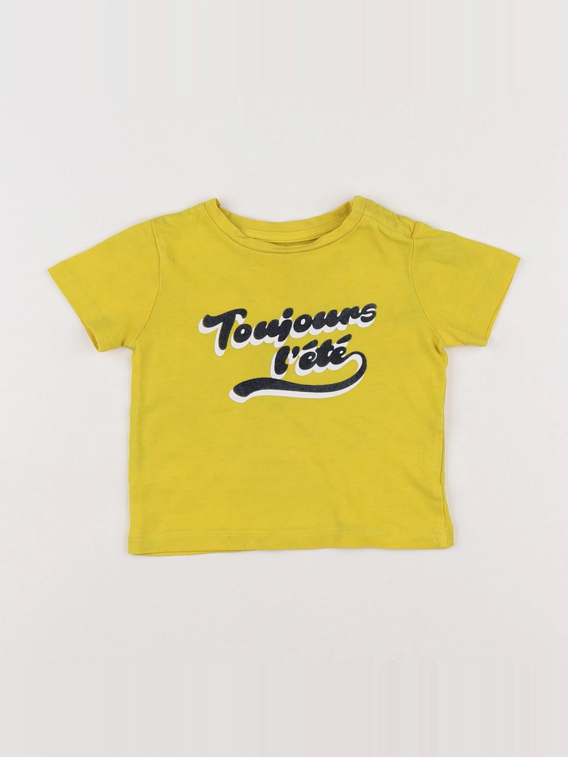 Boutchou - tee-shirt jaune - 9 mois