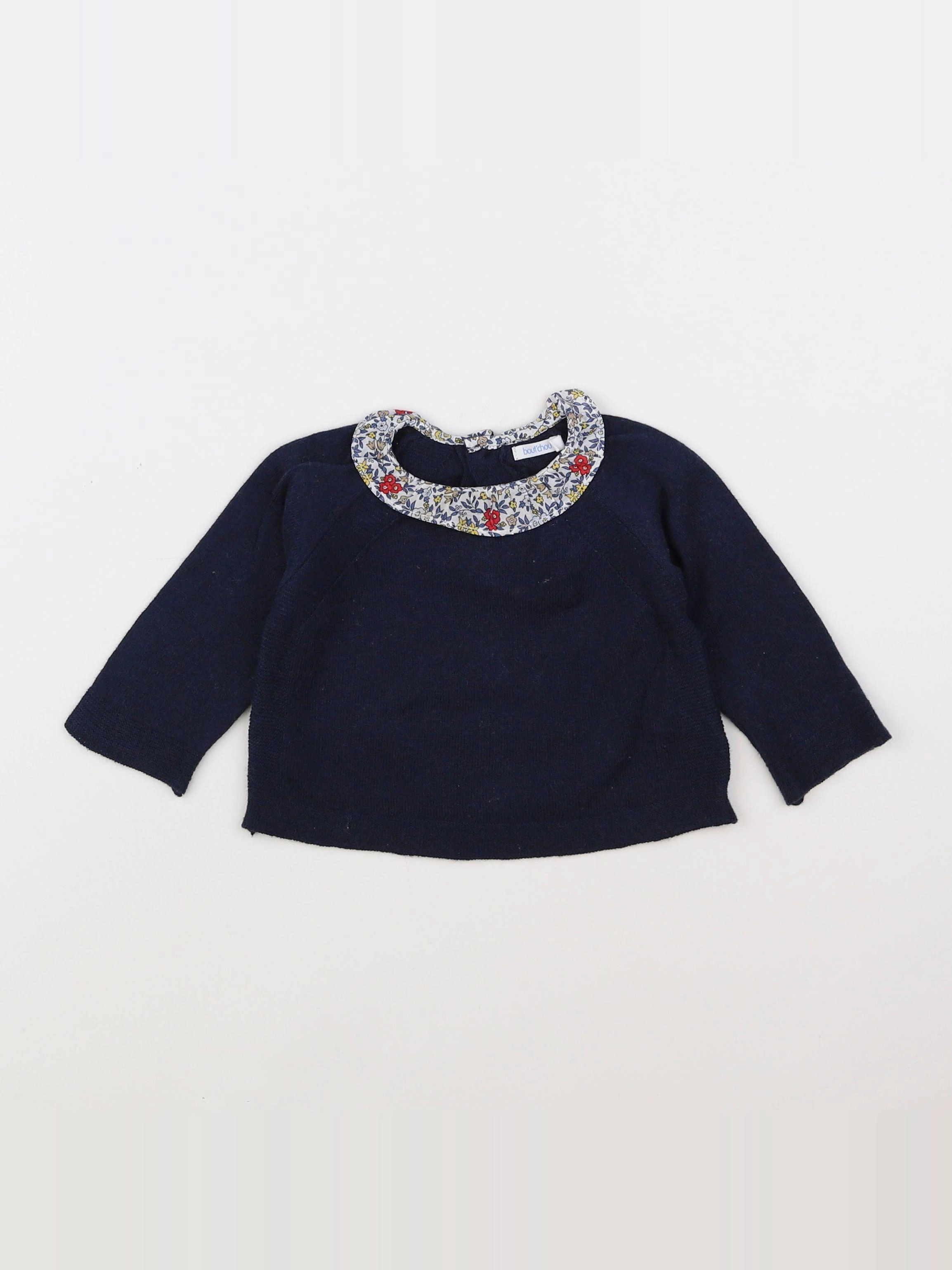 Boutchou - pull bleu - 6 mois