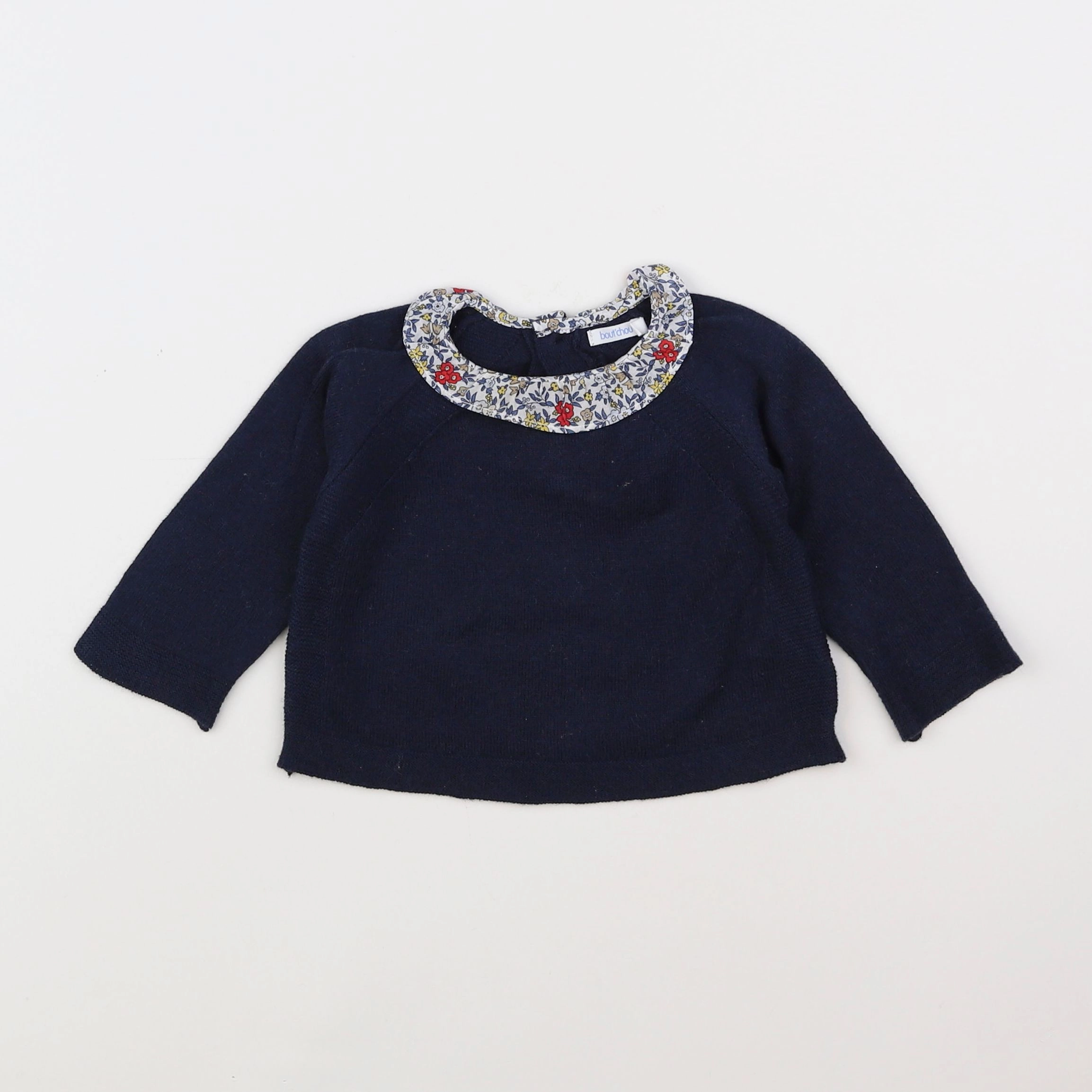 Boutchou - pull bleu - 6 mois