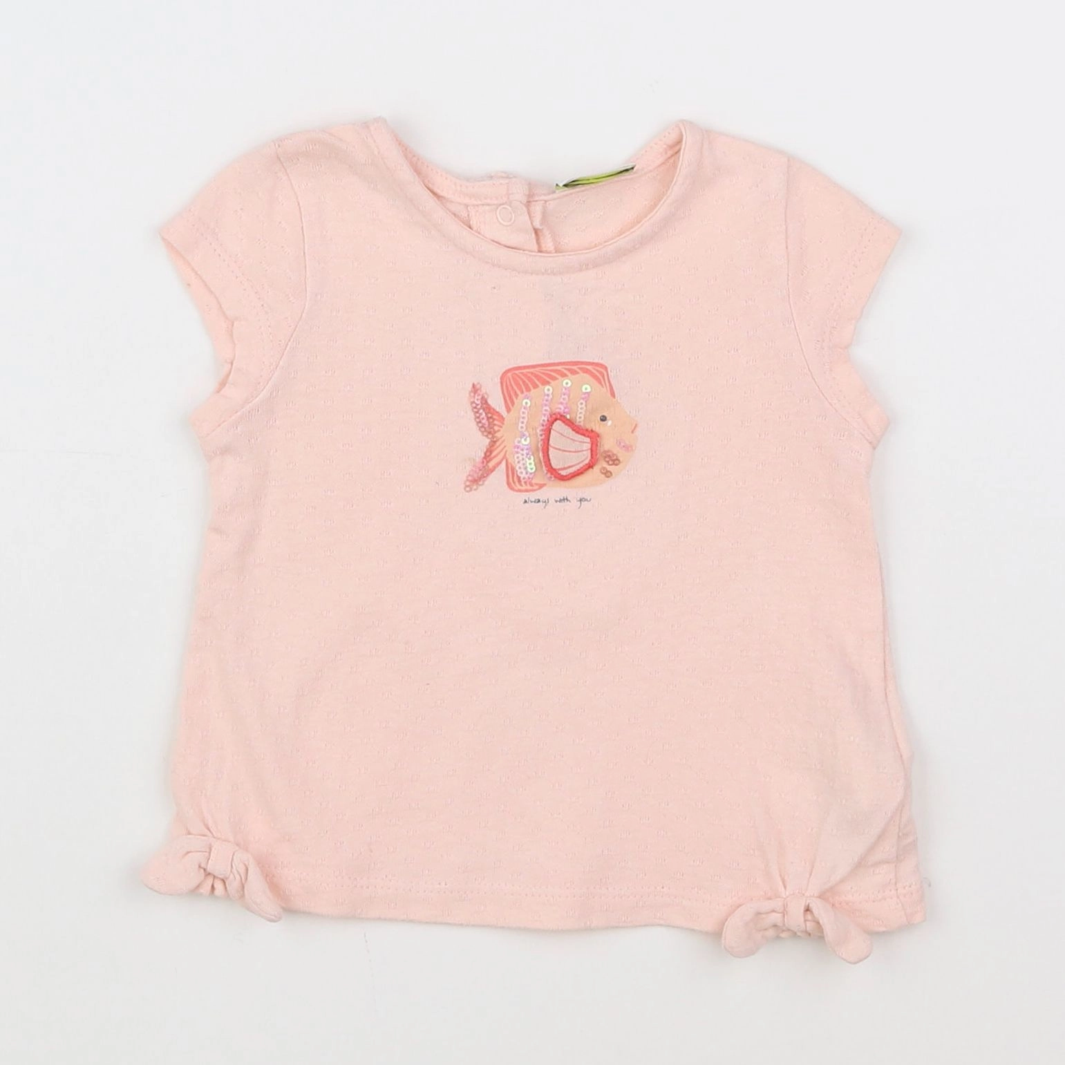 Tape à l'oeil - tee-shirt rose - 6 mois