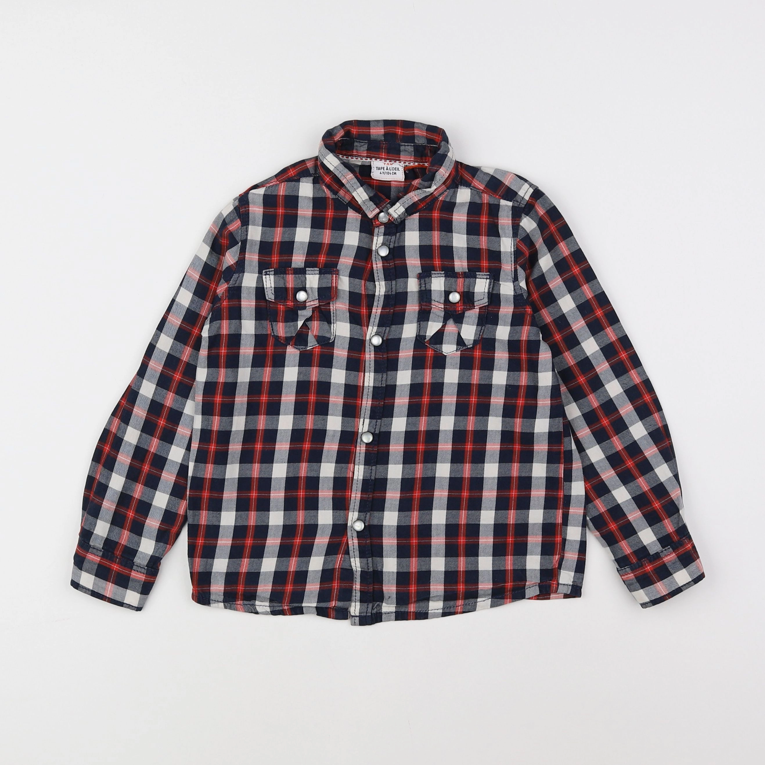 Tape à l'oeil - chemise rouge - 4 ans
