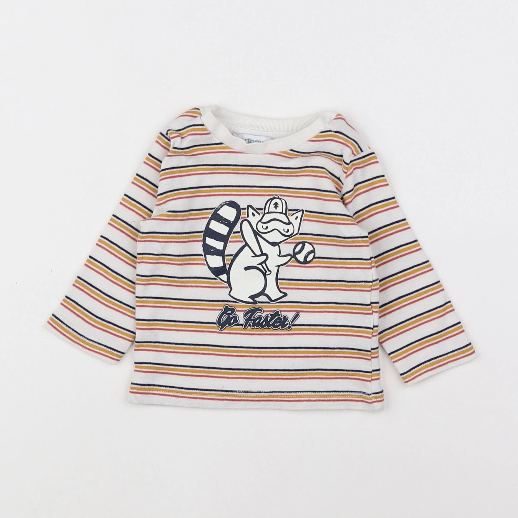 Vertbaudet - tee-shirt jaune - 3 mois