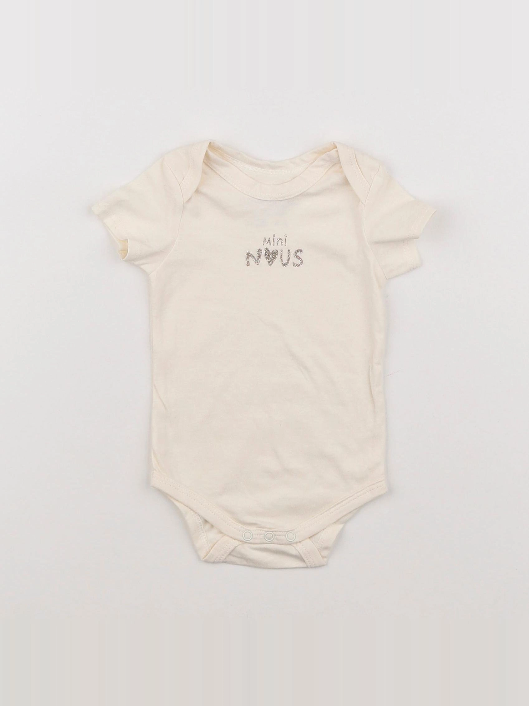 Tape à l'oeil - body beige - 3 mois
