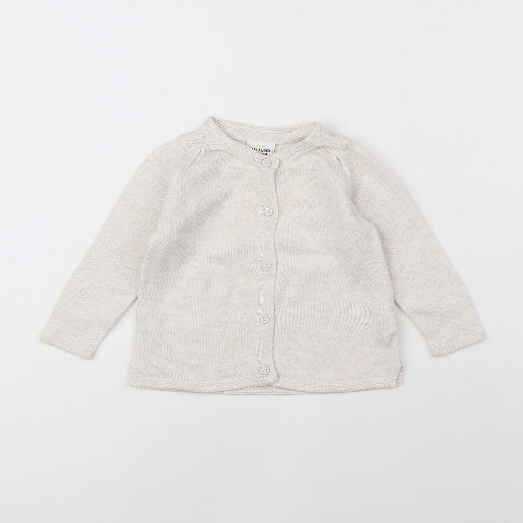 Tape à l'oeil - gilet gris - 6 mois
