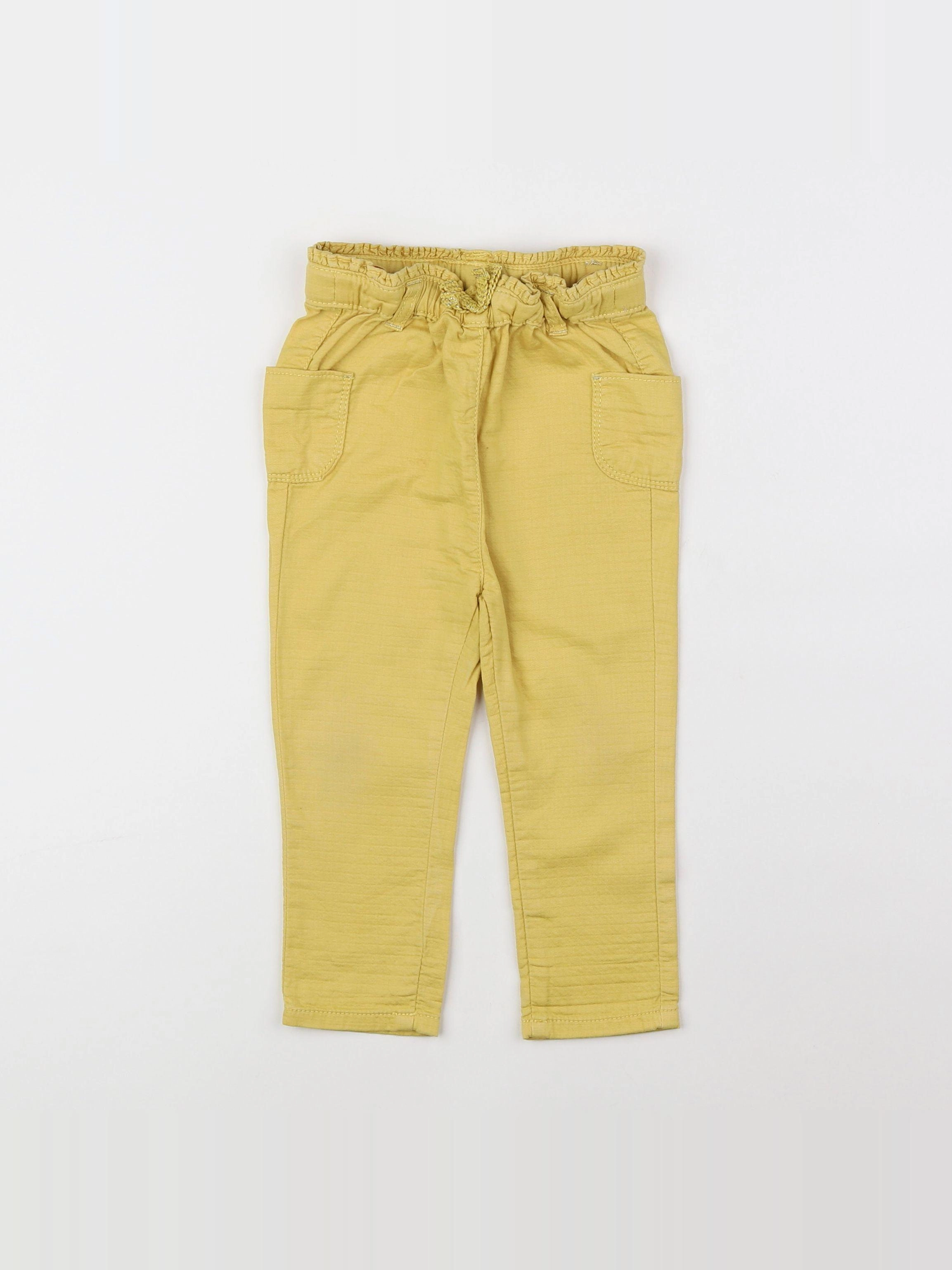 Tape à l'oeil - pantalon jaune - 18 mois