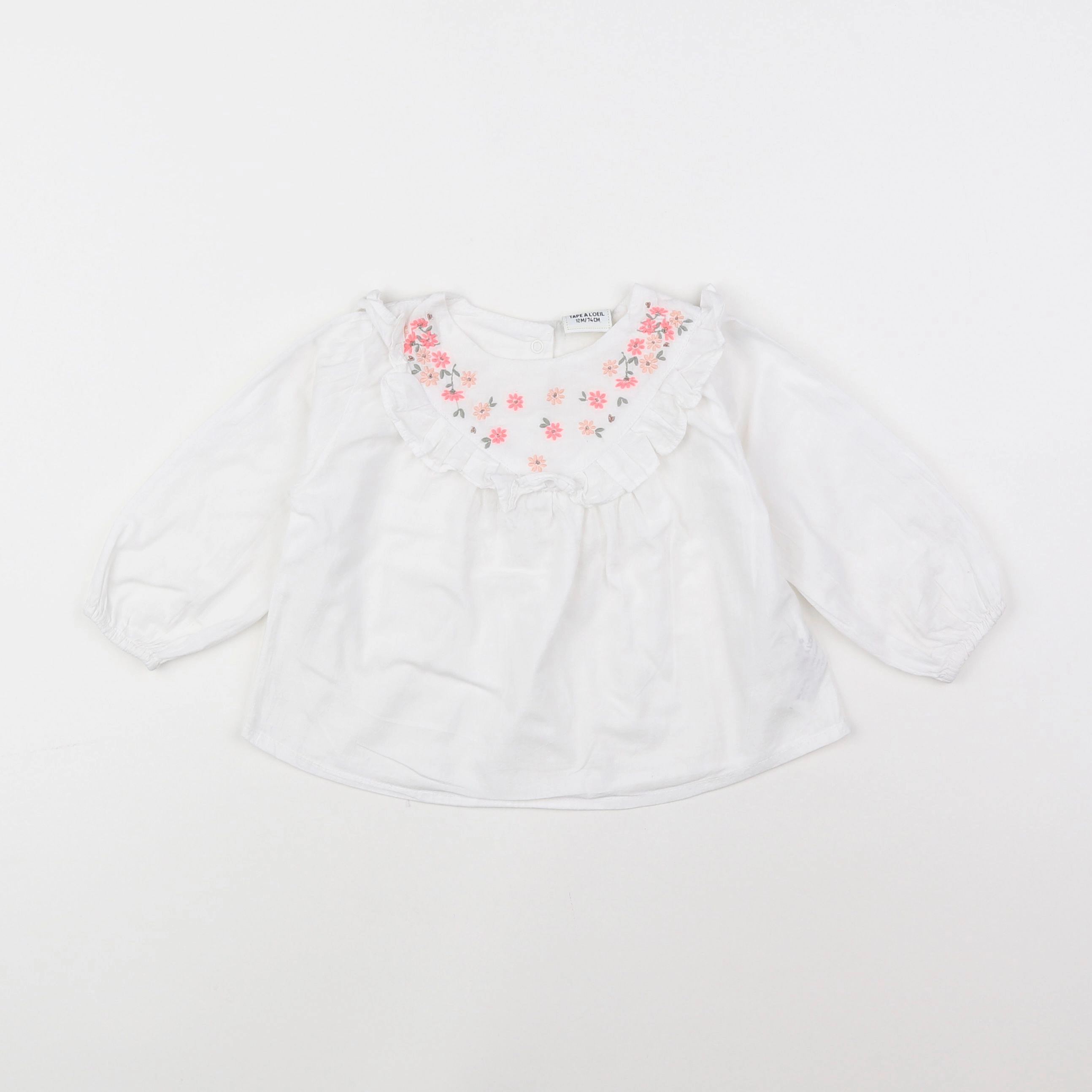 Tape à l'oeil - blouse blanc - 12 mois