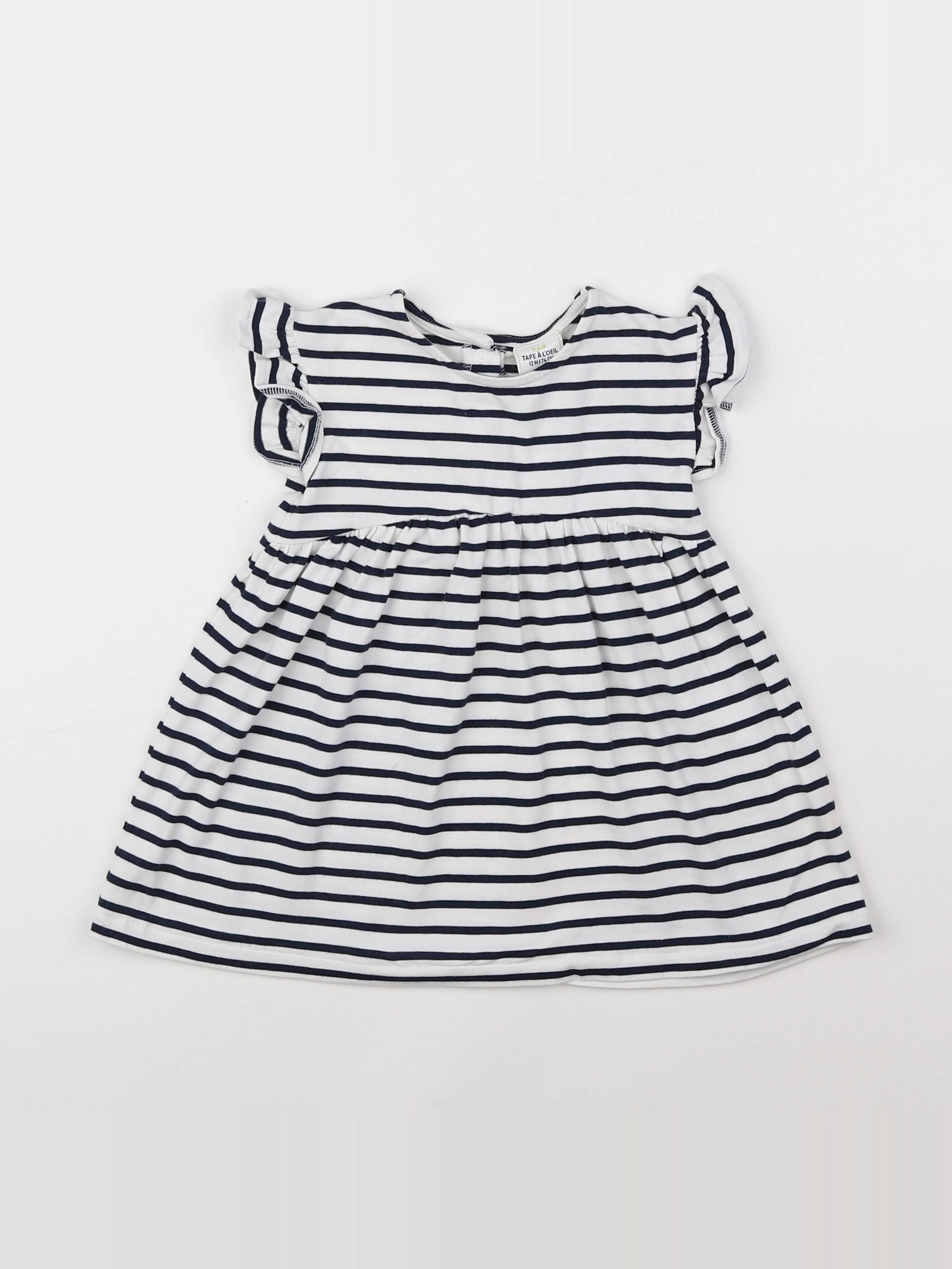 Tape à l'oeil - robe blanc - 12 mois