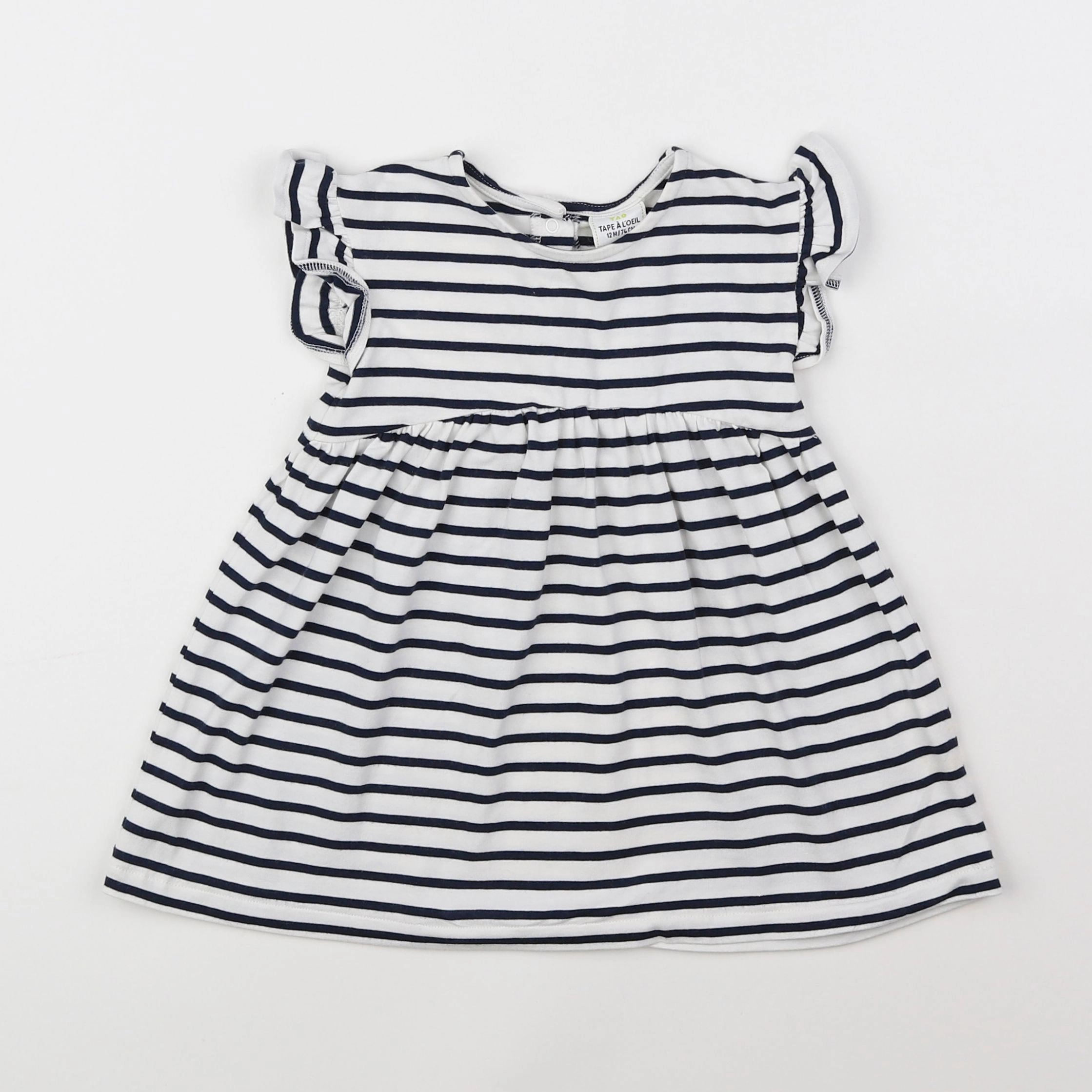 Tape à l'oeil - robe blanc - 12 mois