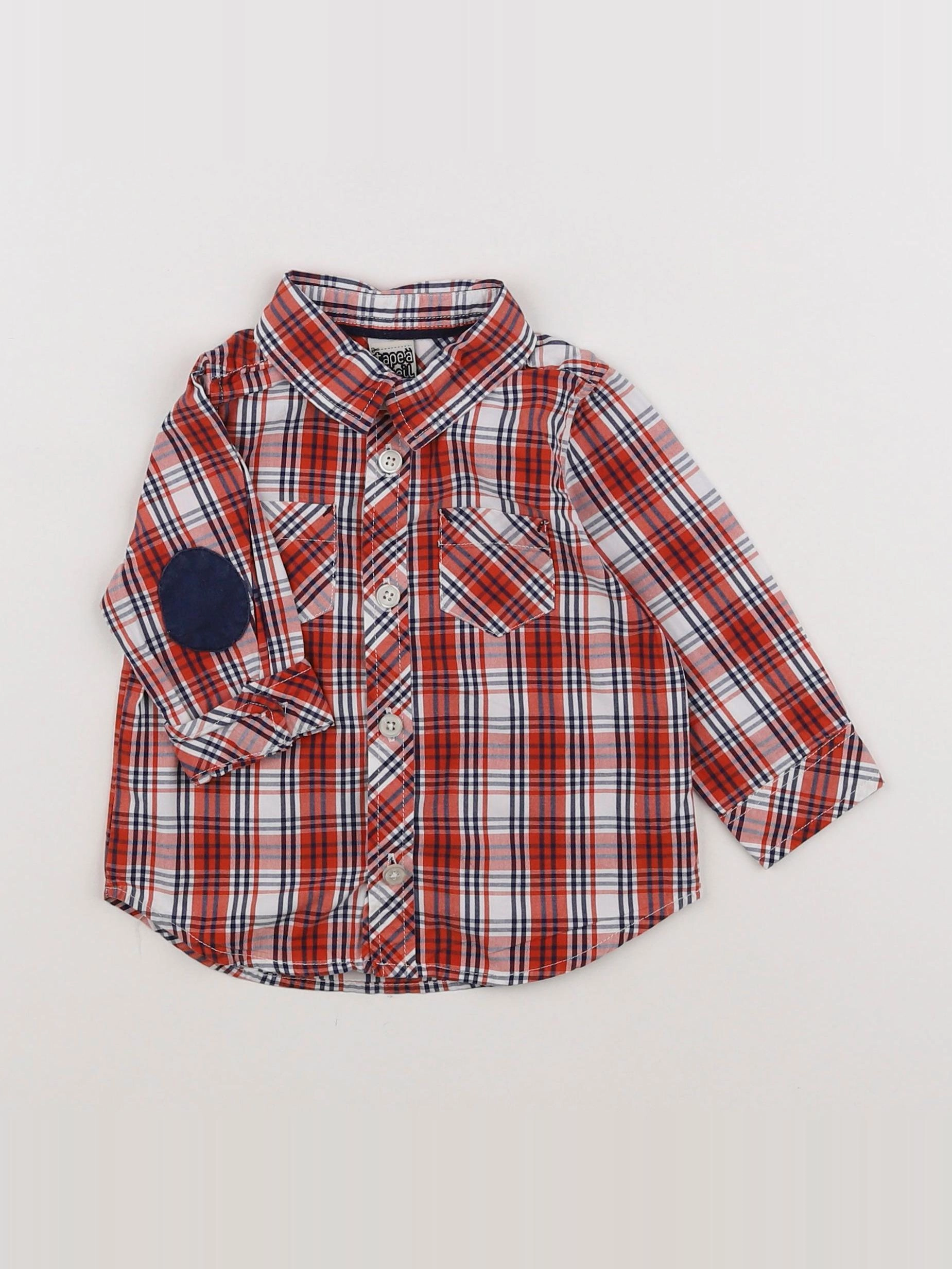 Tape à l'oeil - chemise rouge - 12 mois