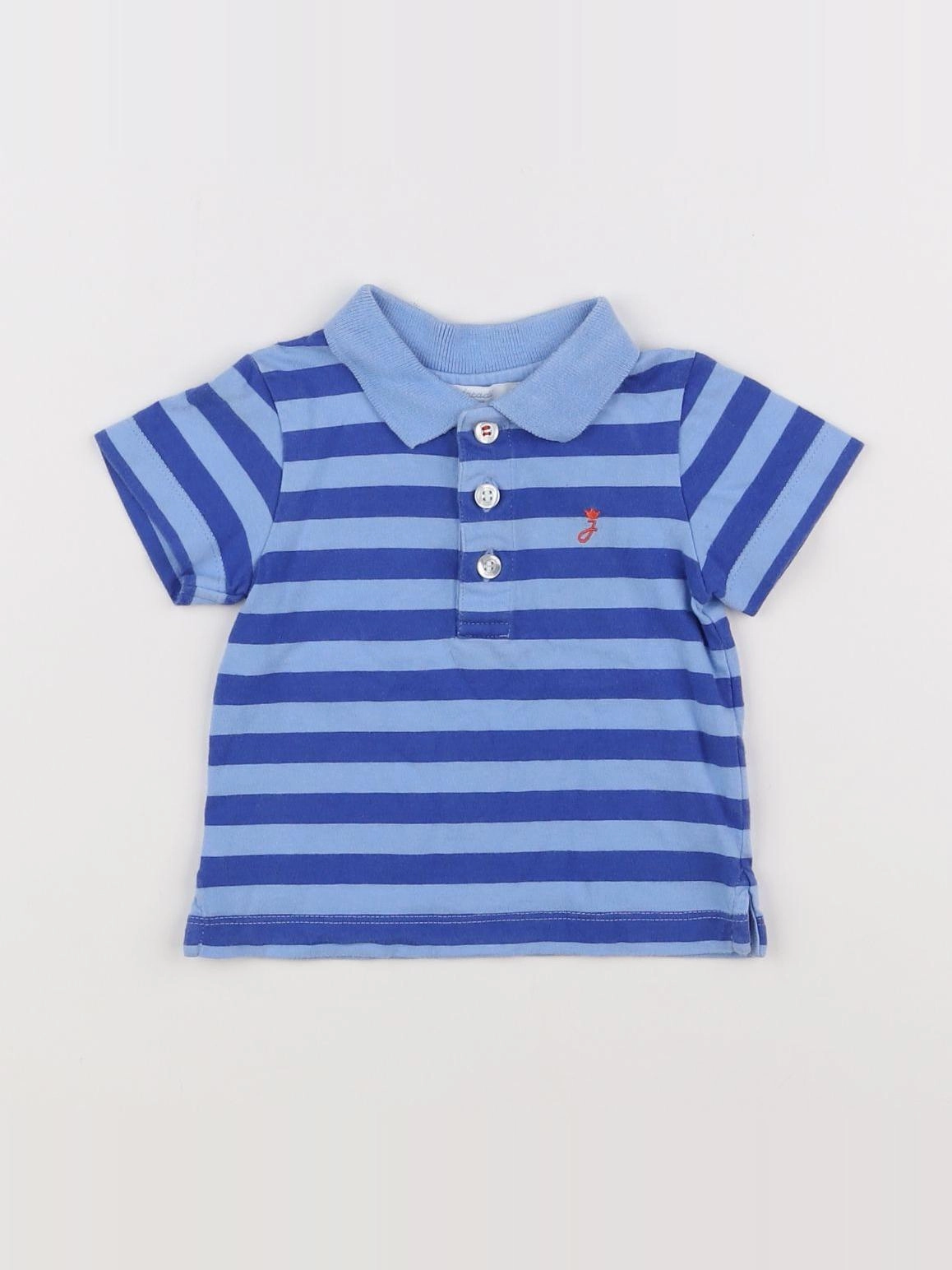 Jacadi - polo bleu - 6 mois