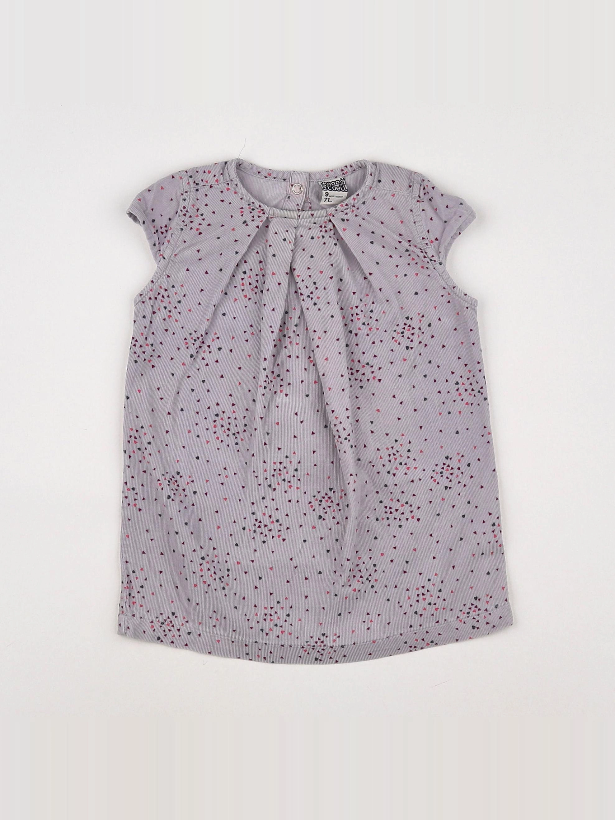 Tape à l'oeil - robe gris - 9 mois