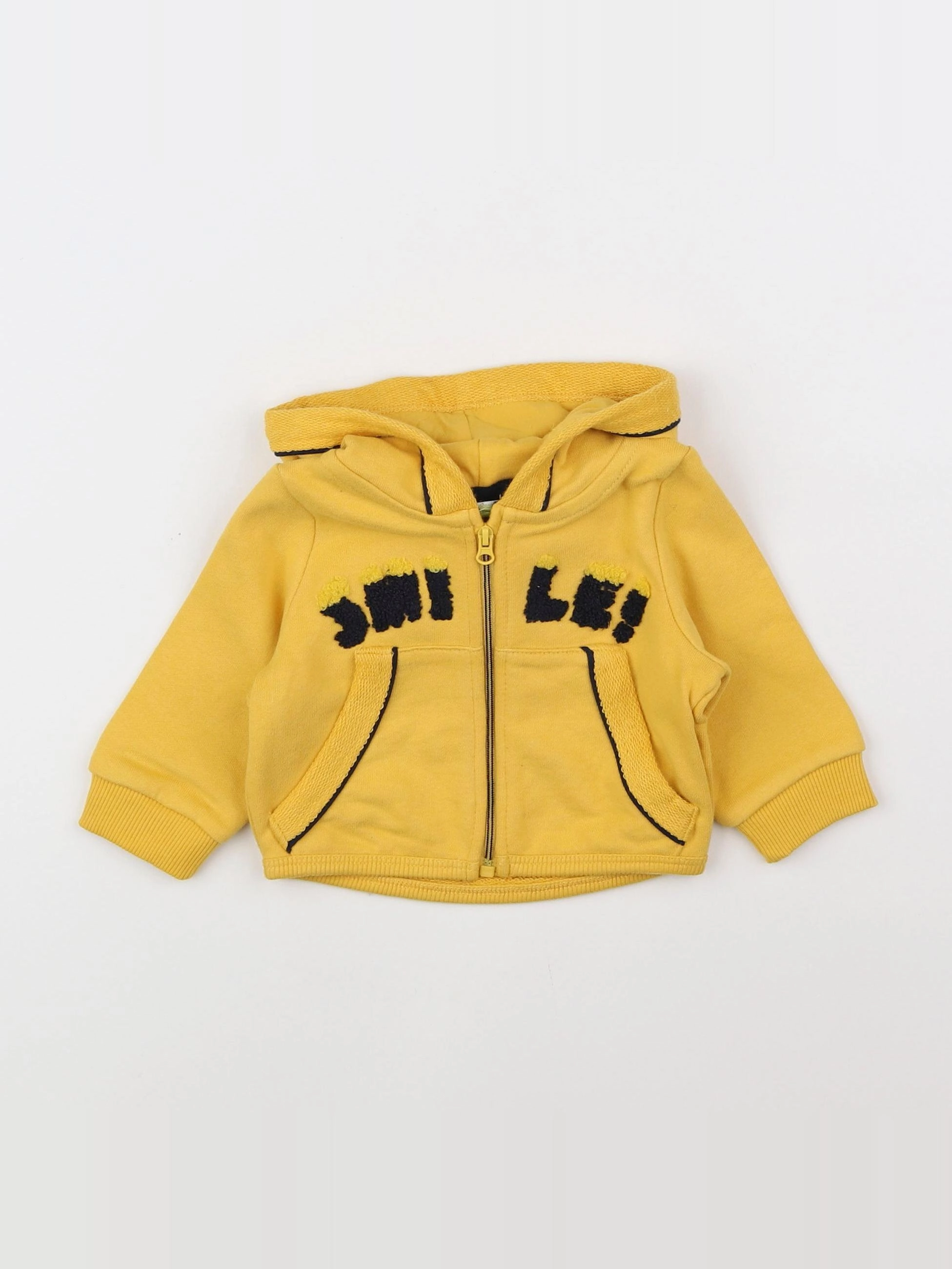 Tape à l'oeil - sweat jaune (état neuf) - 3 mois