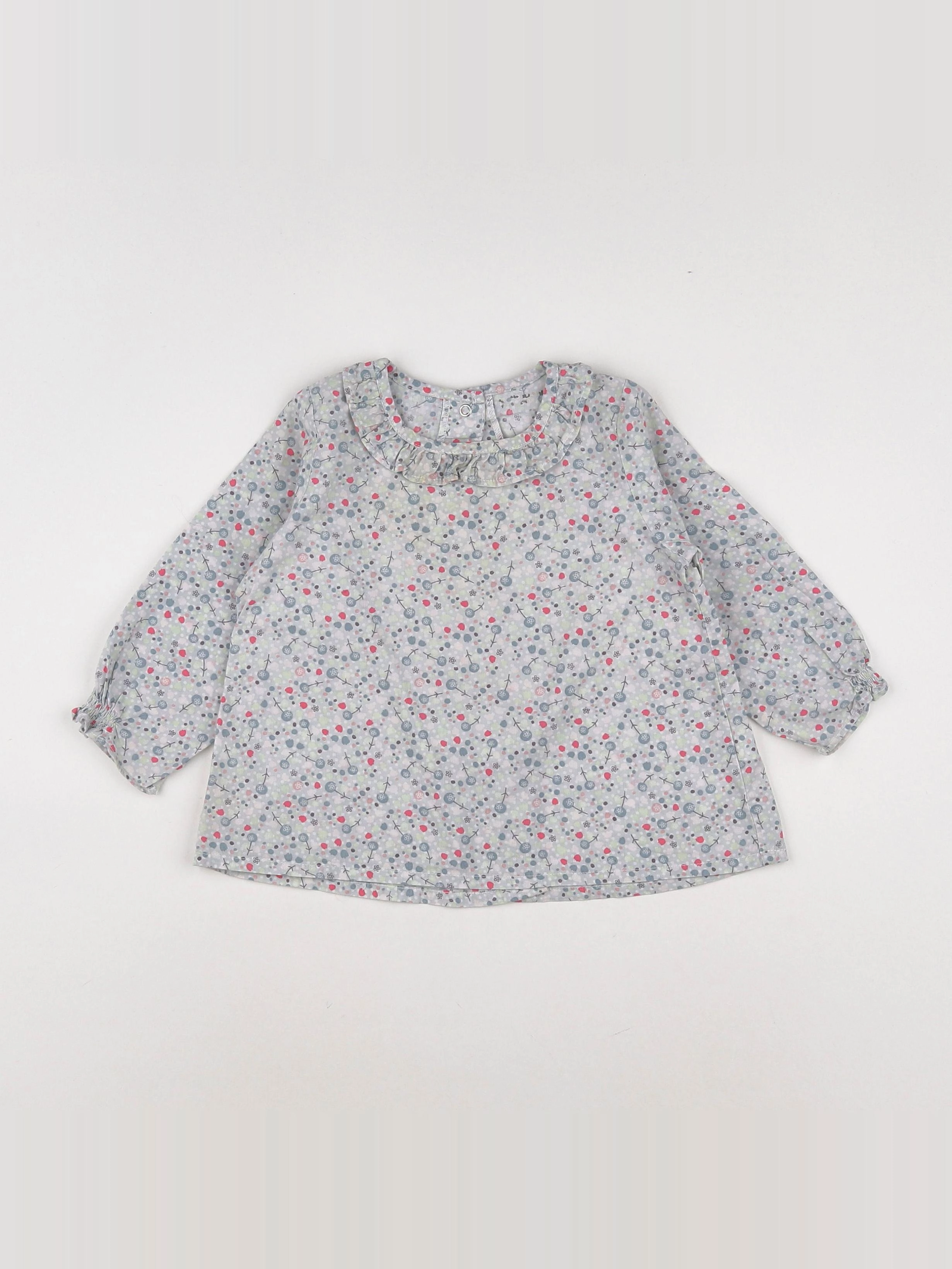 Vertbaudet - blouse multicolore - 12/18 mois