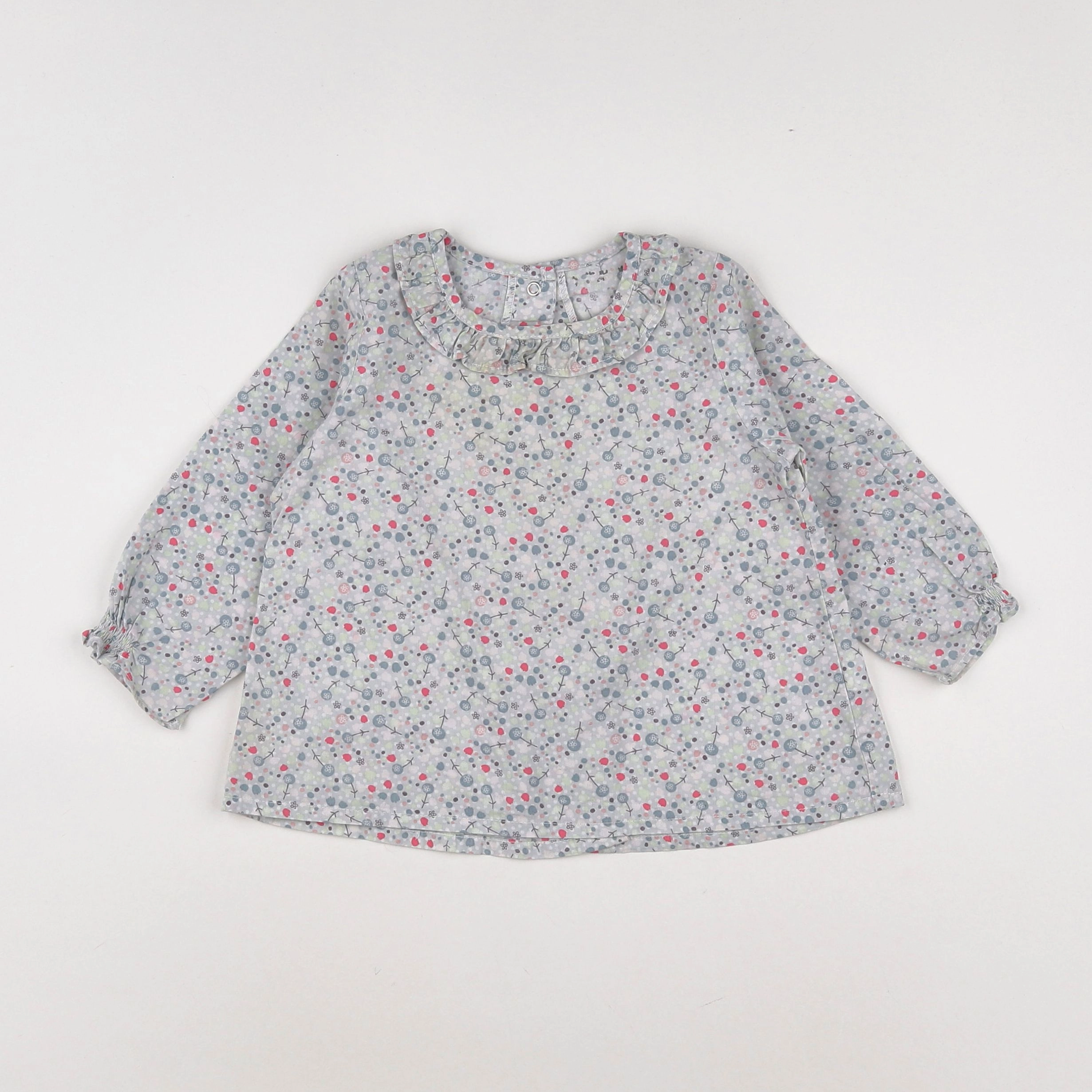 Vertbaudet - blouse multicolore - 12/18 mois