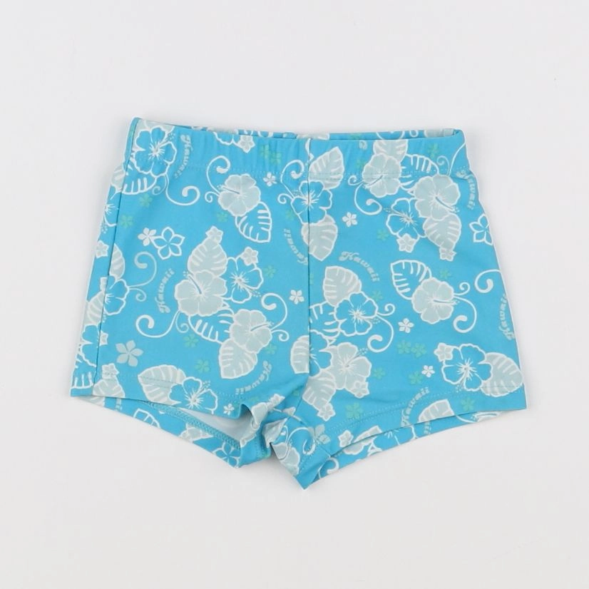 Vertbaudet - maillot de bain blanc, bleu - 9 mois