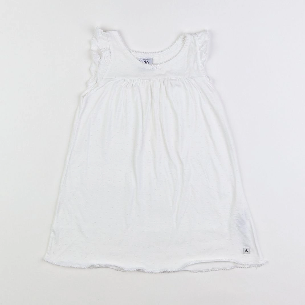 Petit Bateau - robe blanc - 2 ans