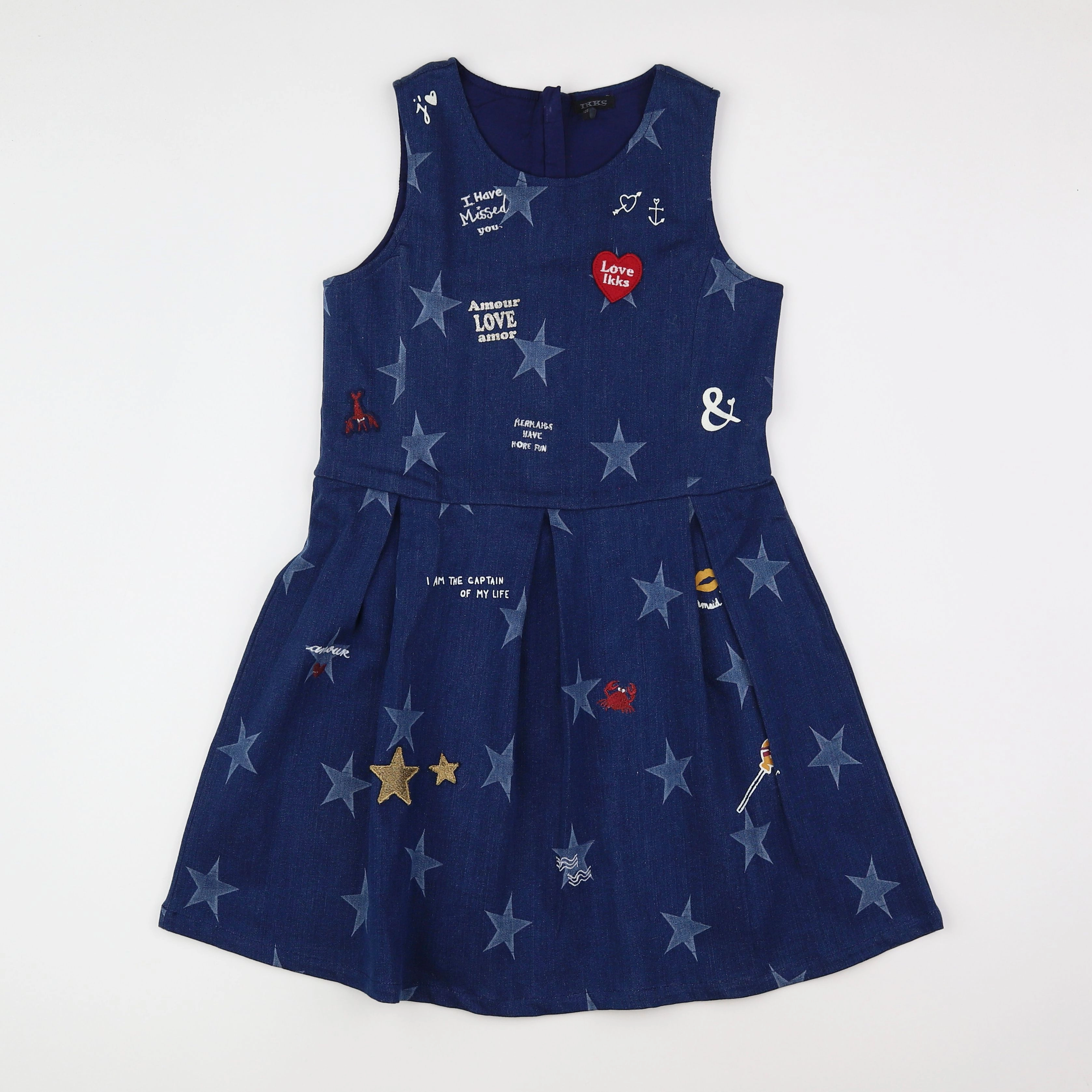 IKKS - robe bleu - 10 ans