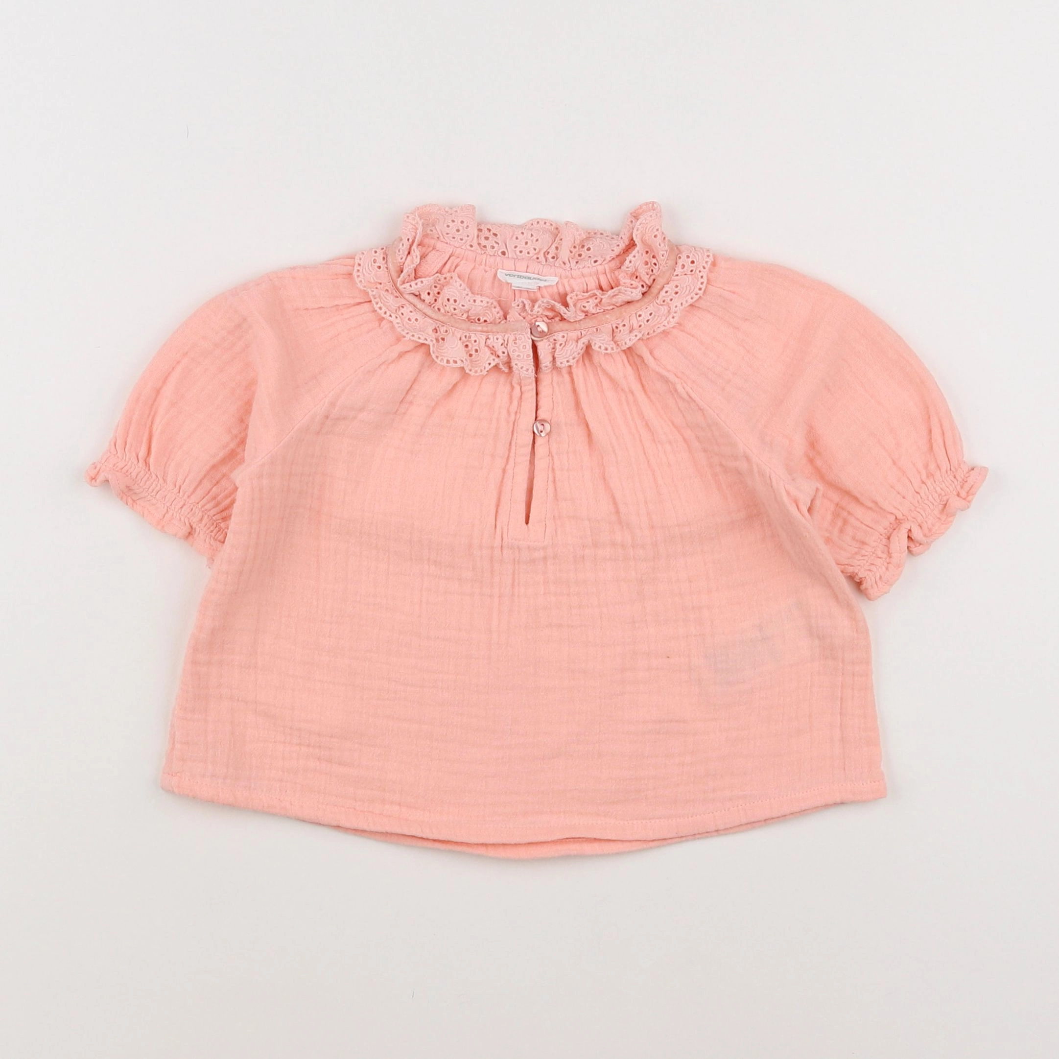 Vertbaudet - blouse orange - 18 mois