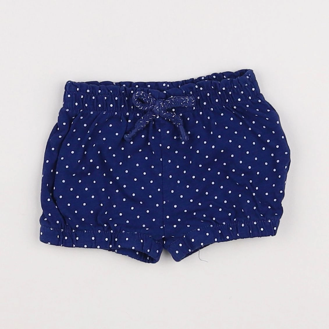 Vertbaudet - short bleu, blanc - 3 mois