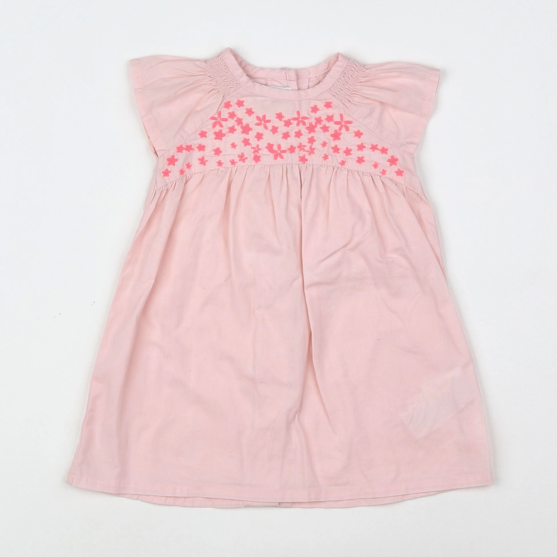 Vertbaudet - robe rose - 6 mois