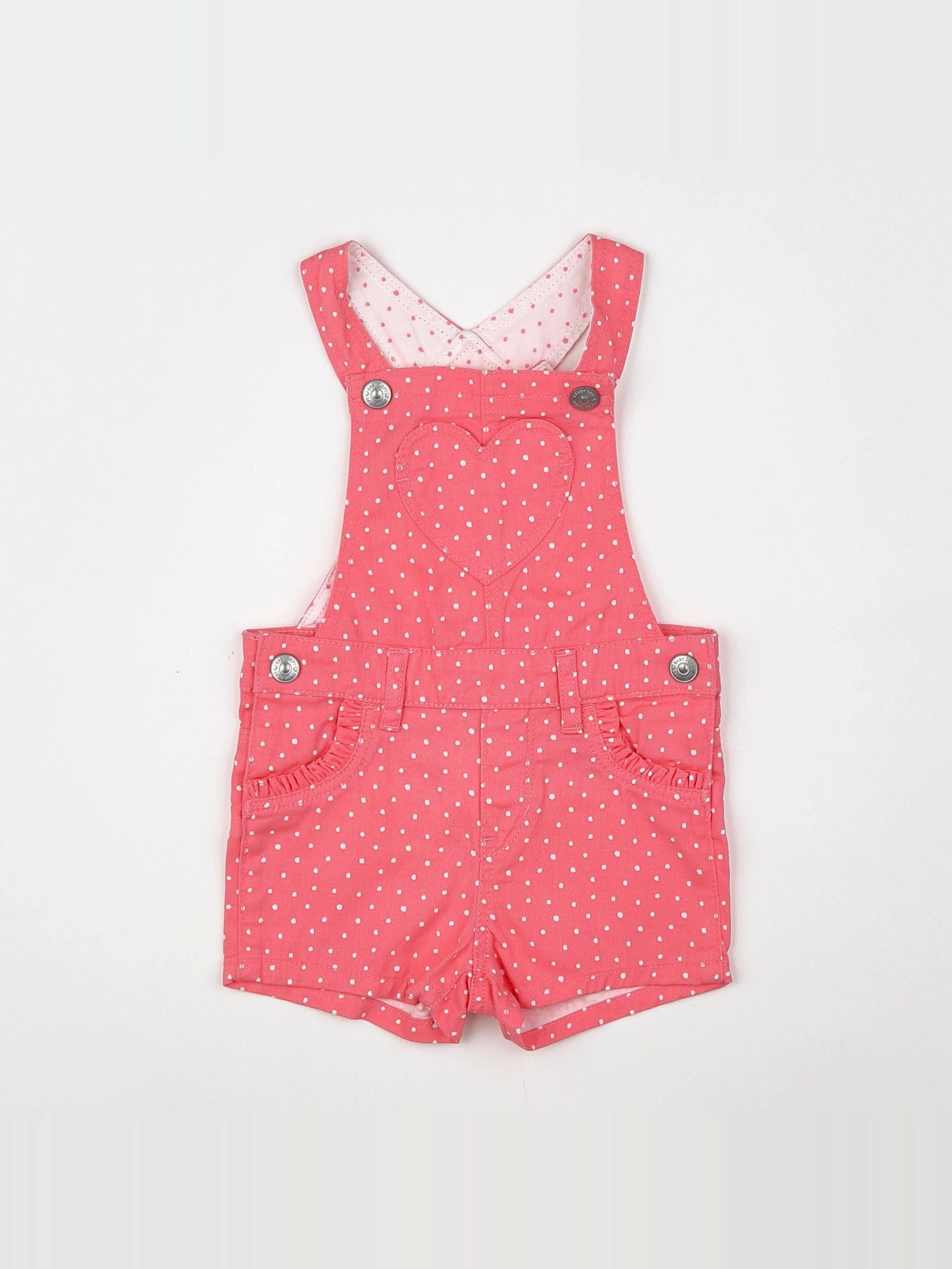 H&M - salopette rose - 3/6 mois