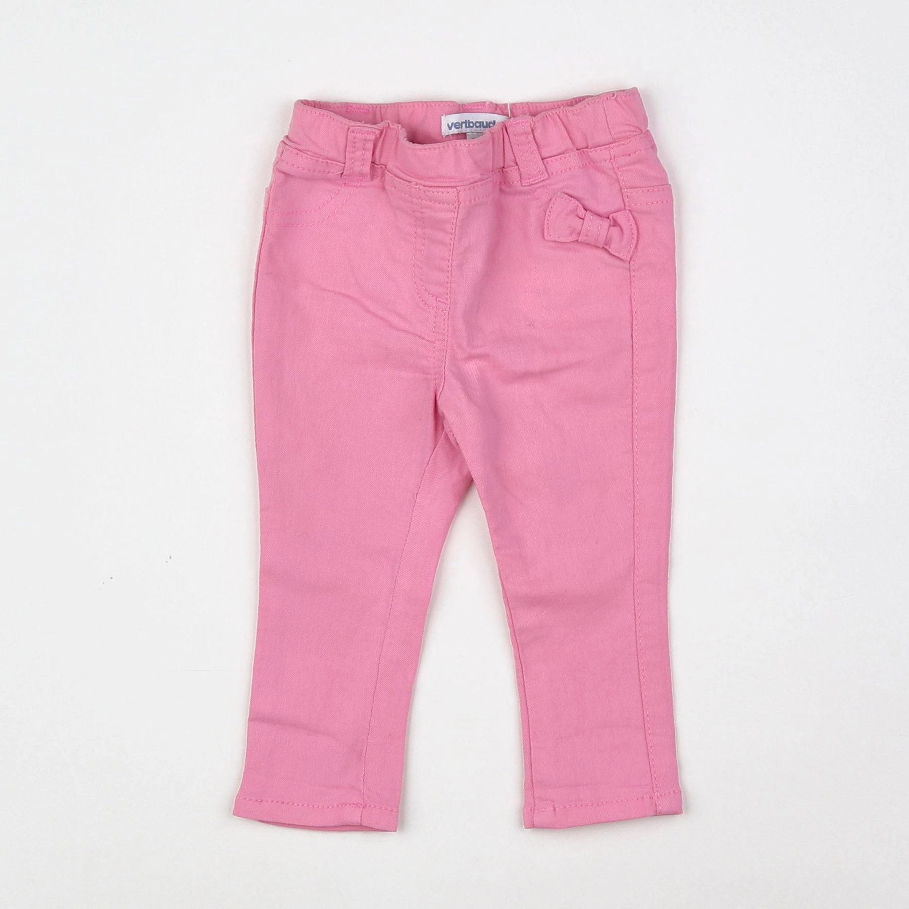 Vertbaudet - jegging rose - 6 mois