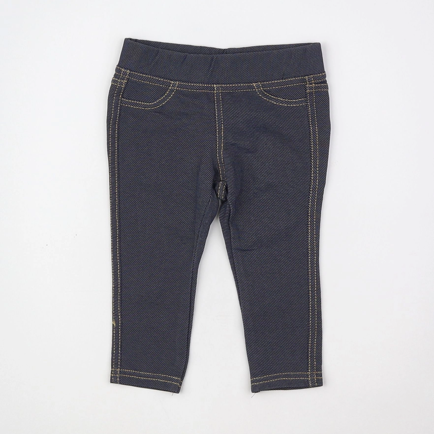 Benetton - jegging bleu - 12 mois