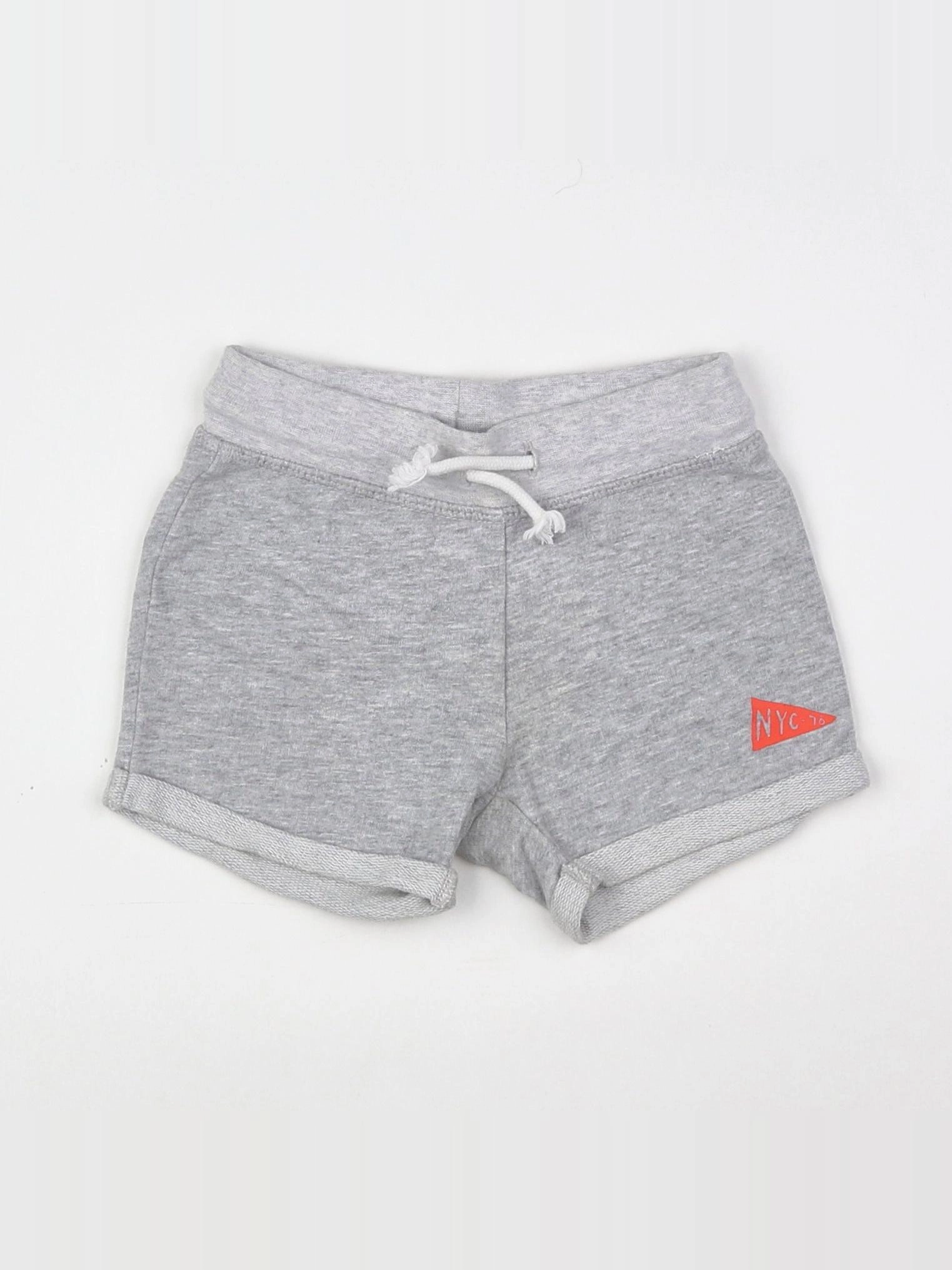 H&M - short gris - 9 mois