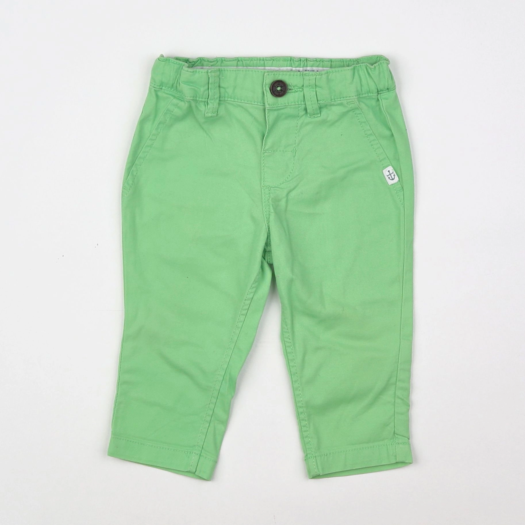 H&M - pantalon vert - 3/6 mois