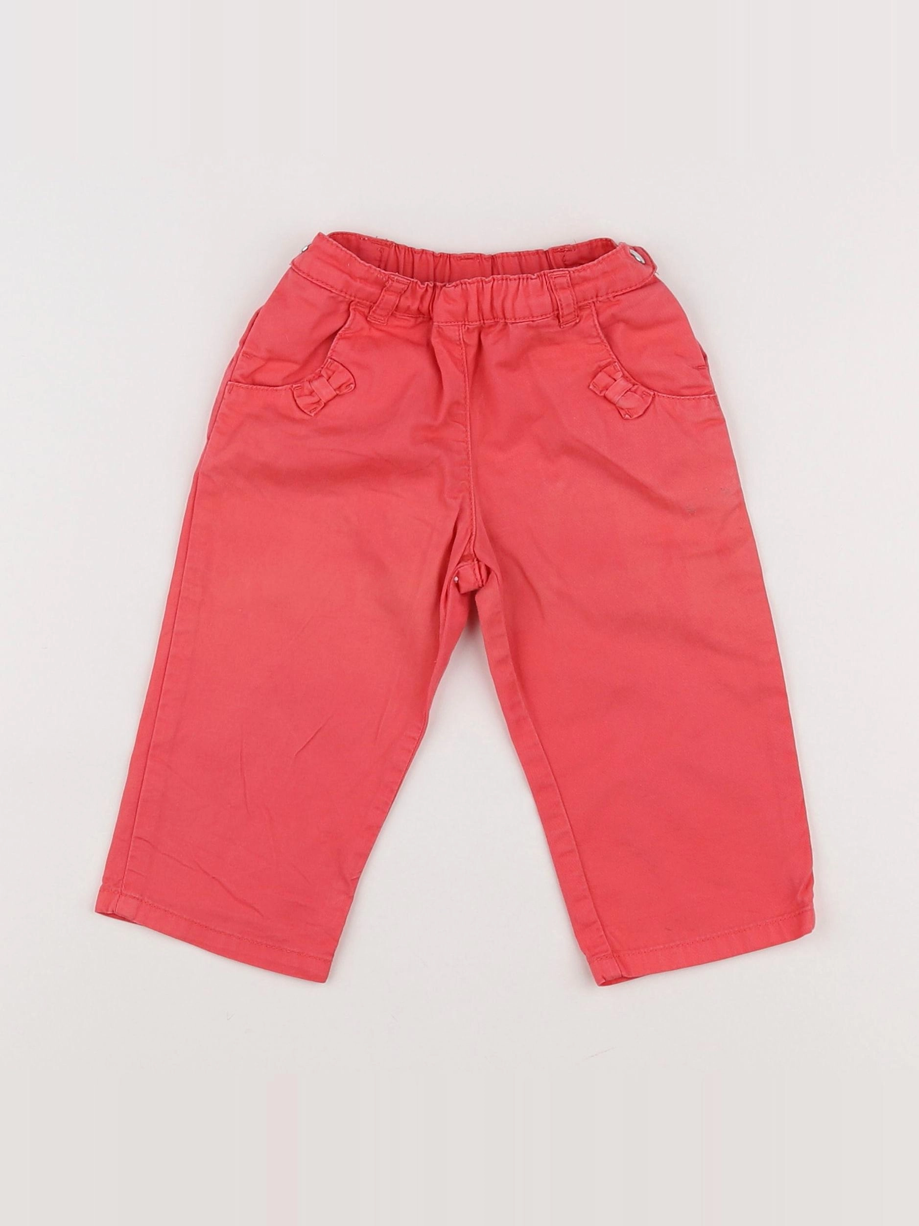 Petit Bateau - pantalon rose - 12 mois