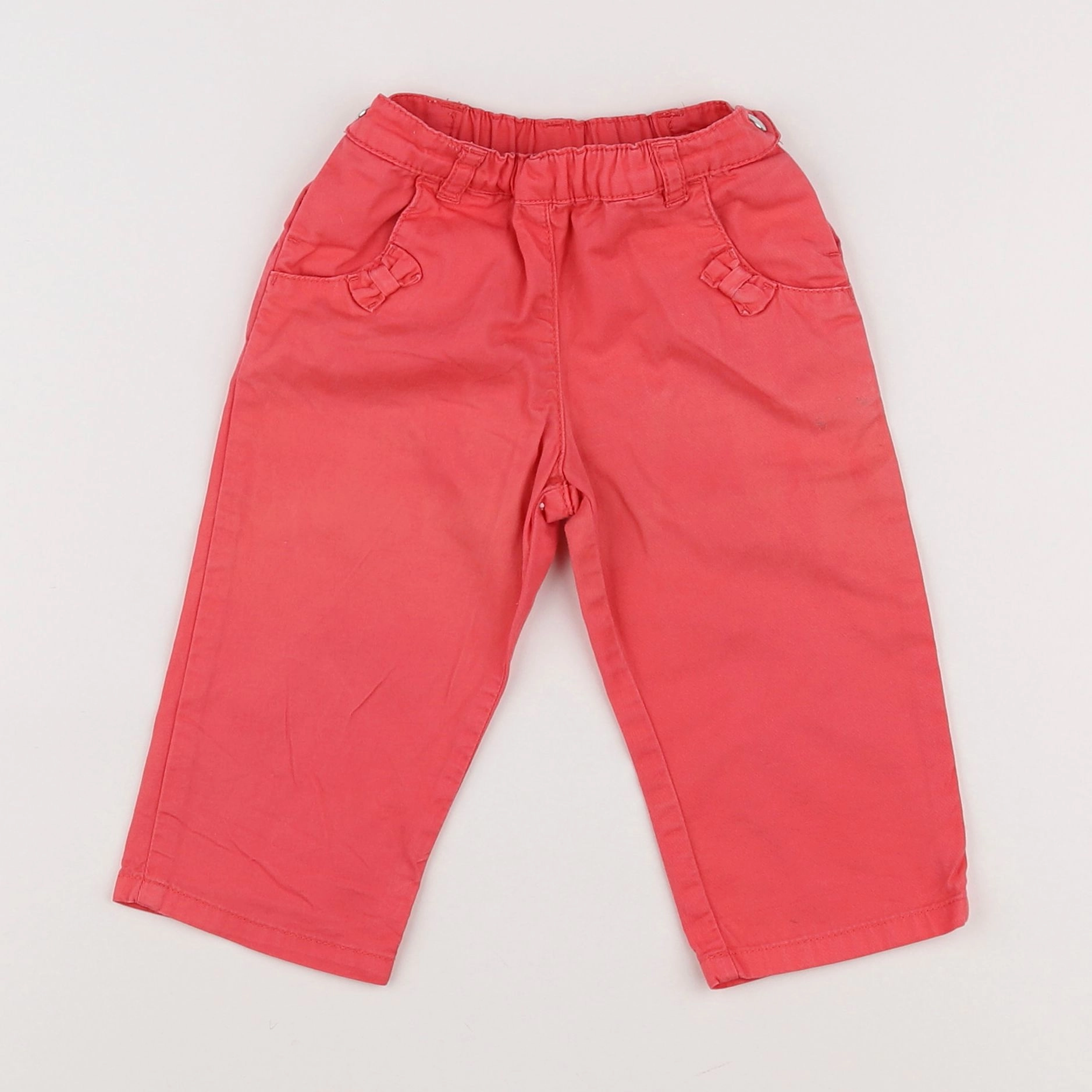 Petit Bateau - pantalon rose - 12 mois