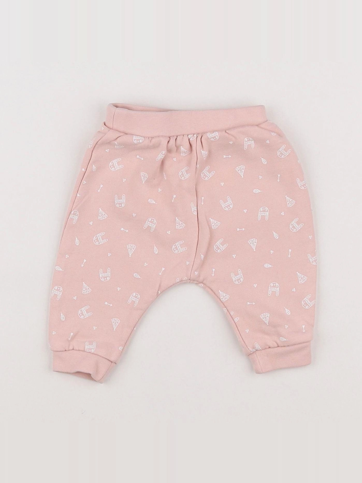 Vertbaudet - pantalon rose - 1 mois