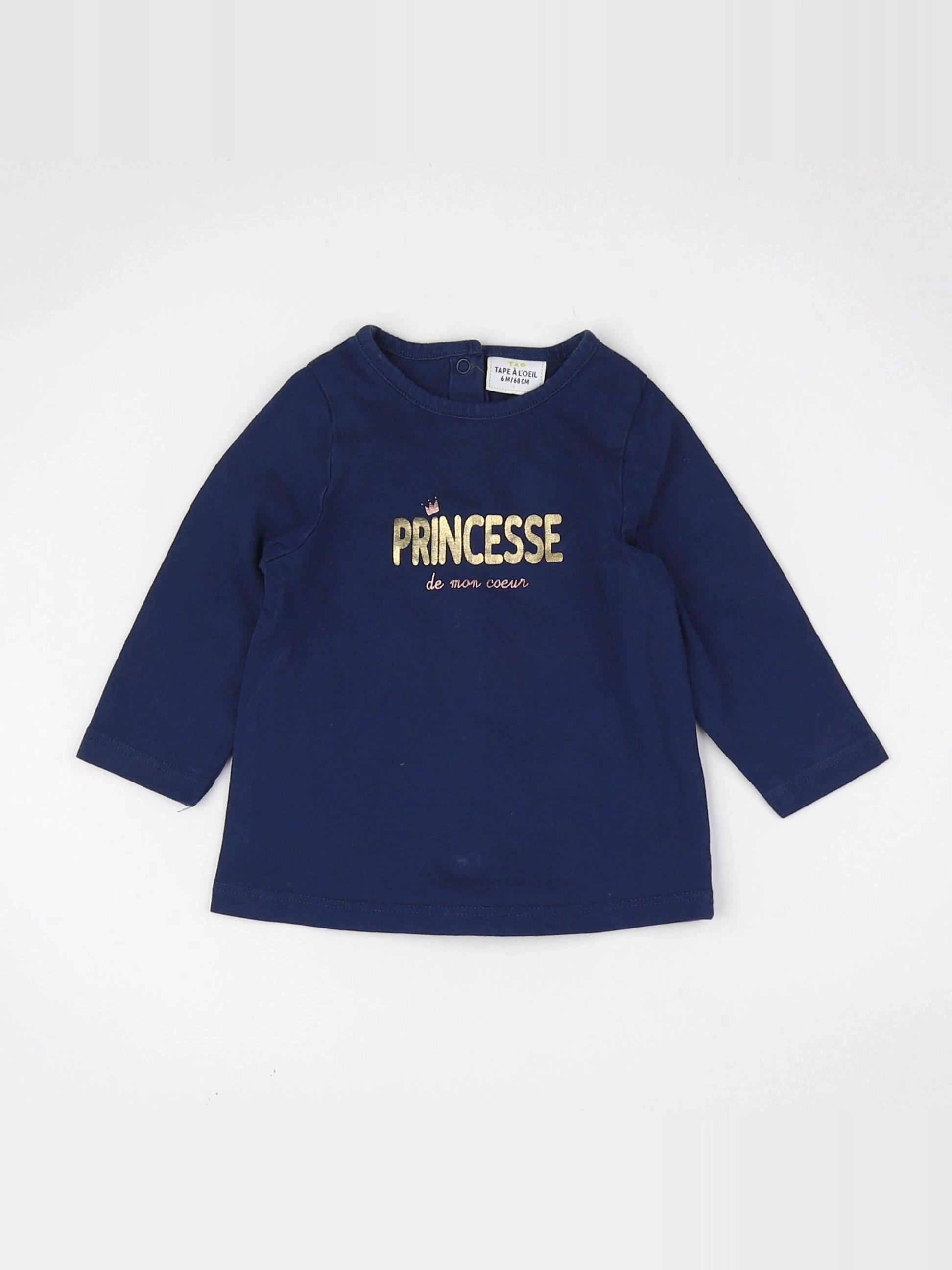 Tape à l'oeil - tee-shirt bleu - 6 mois