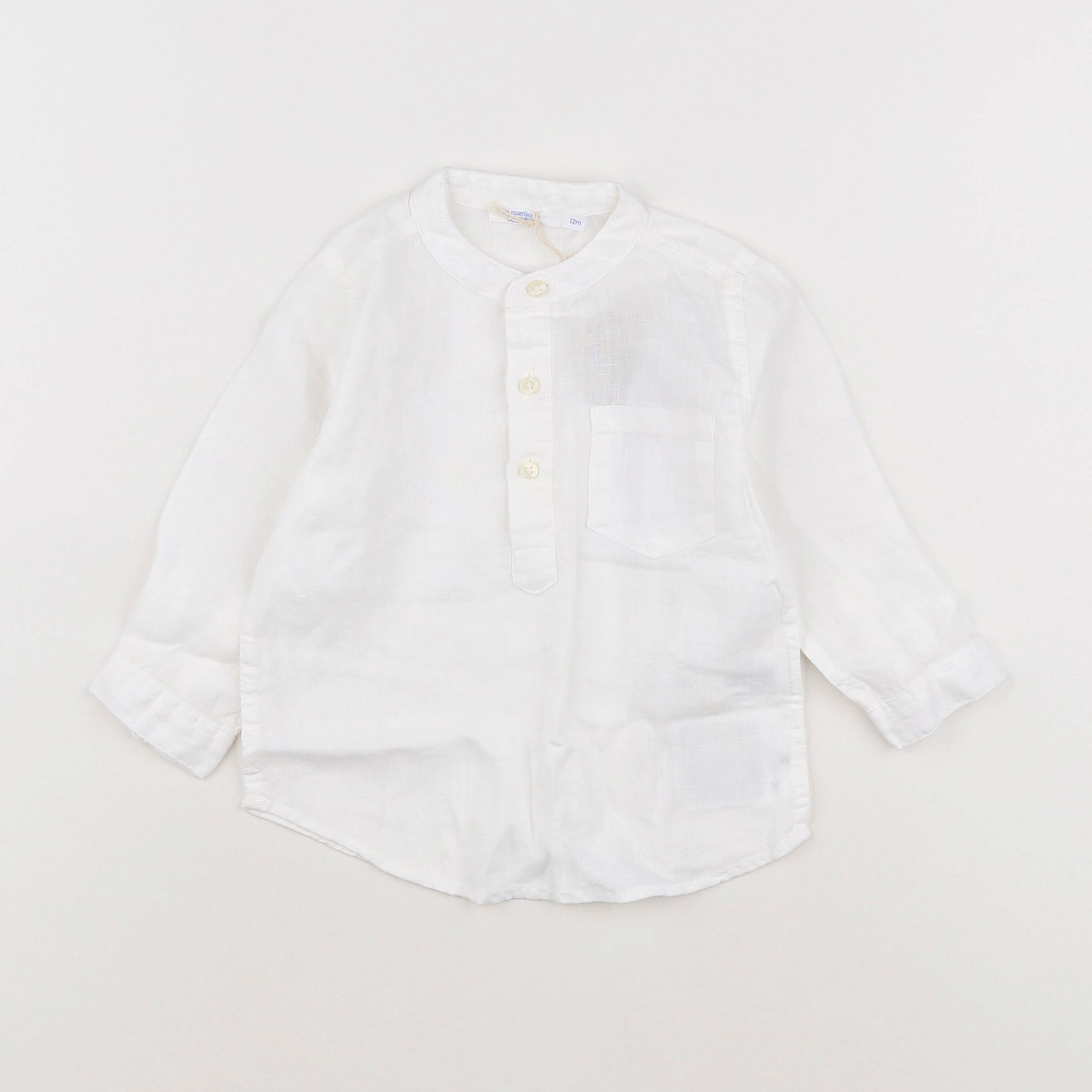 Boutchou - chemise blanc - 12 mois