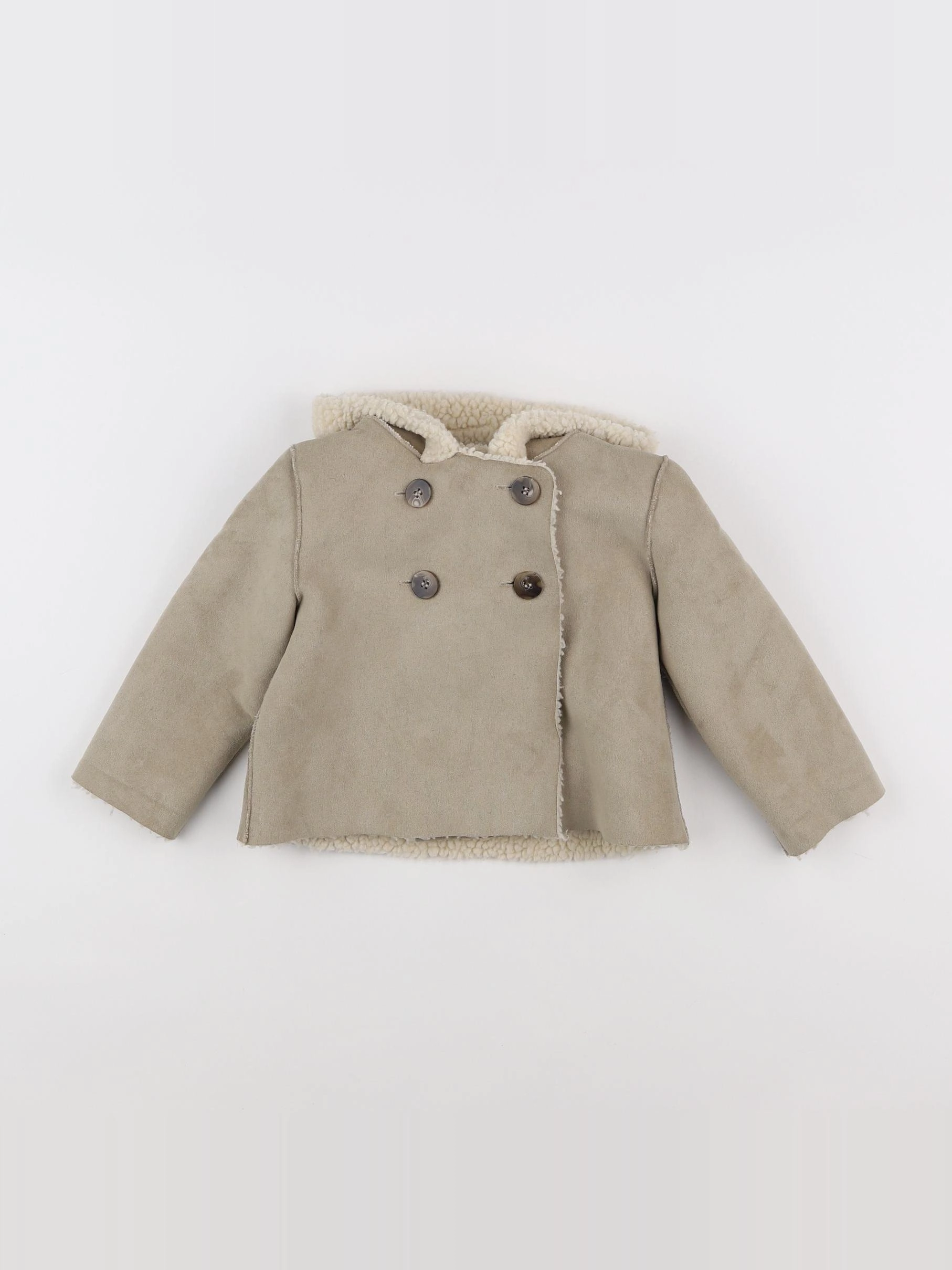 Mango - veste gris - 6/9 mois
