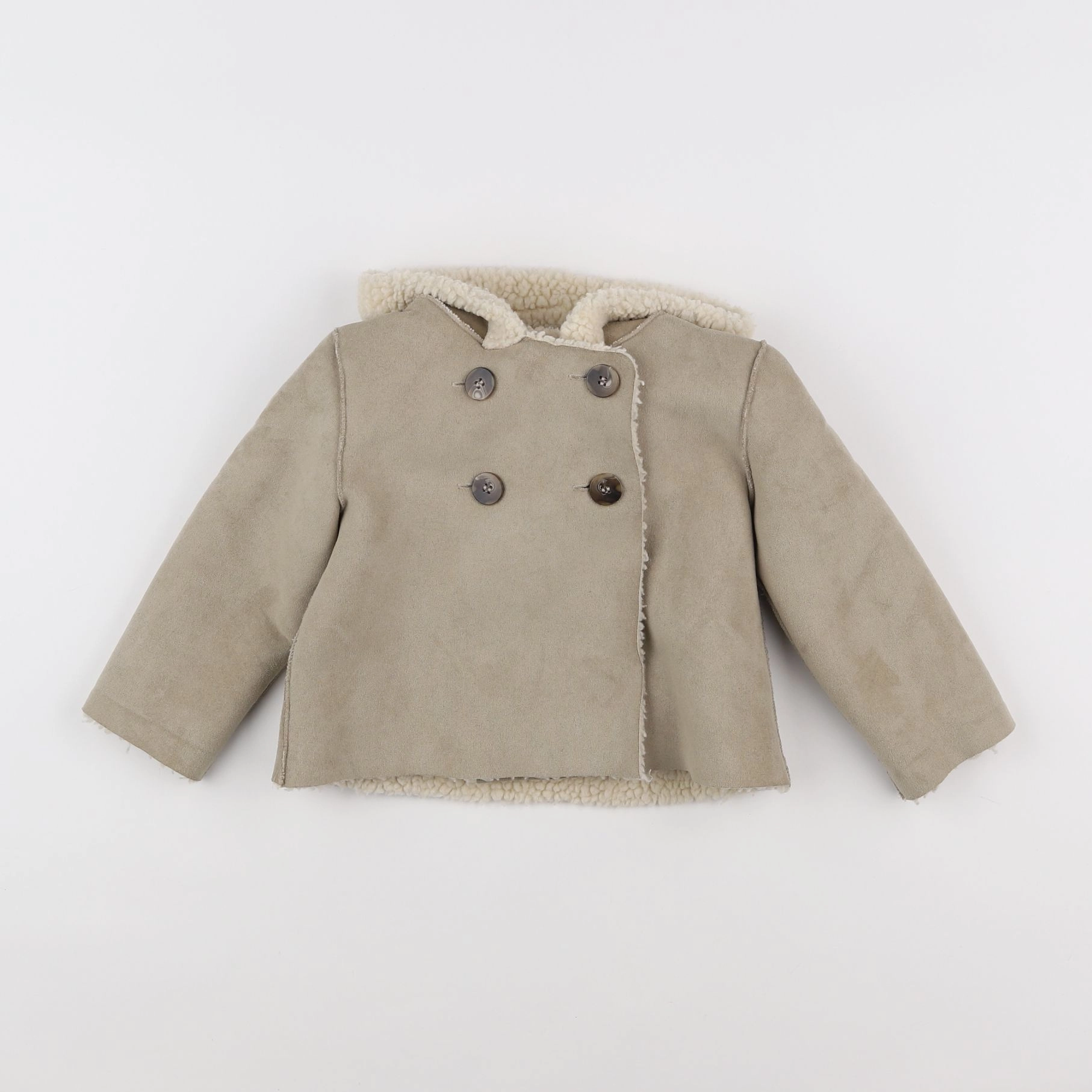 Mango - veste gris - 6/9 mois