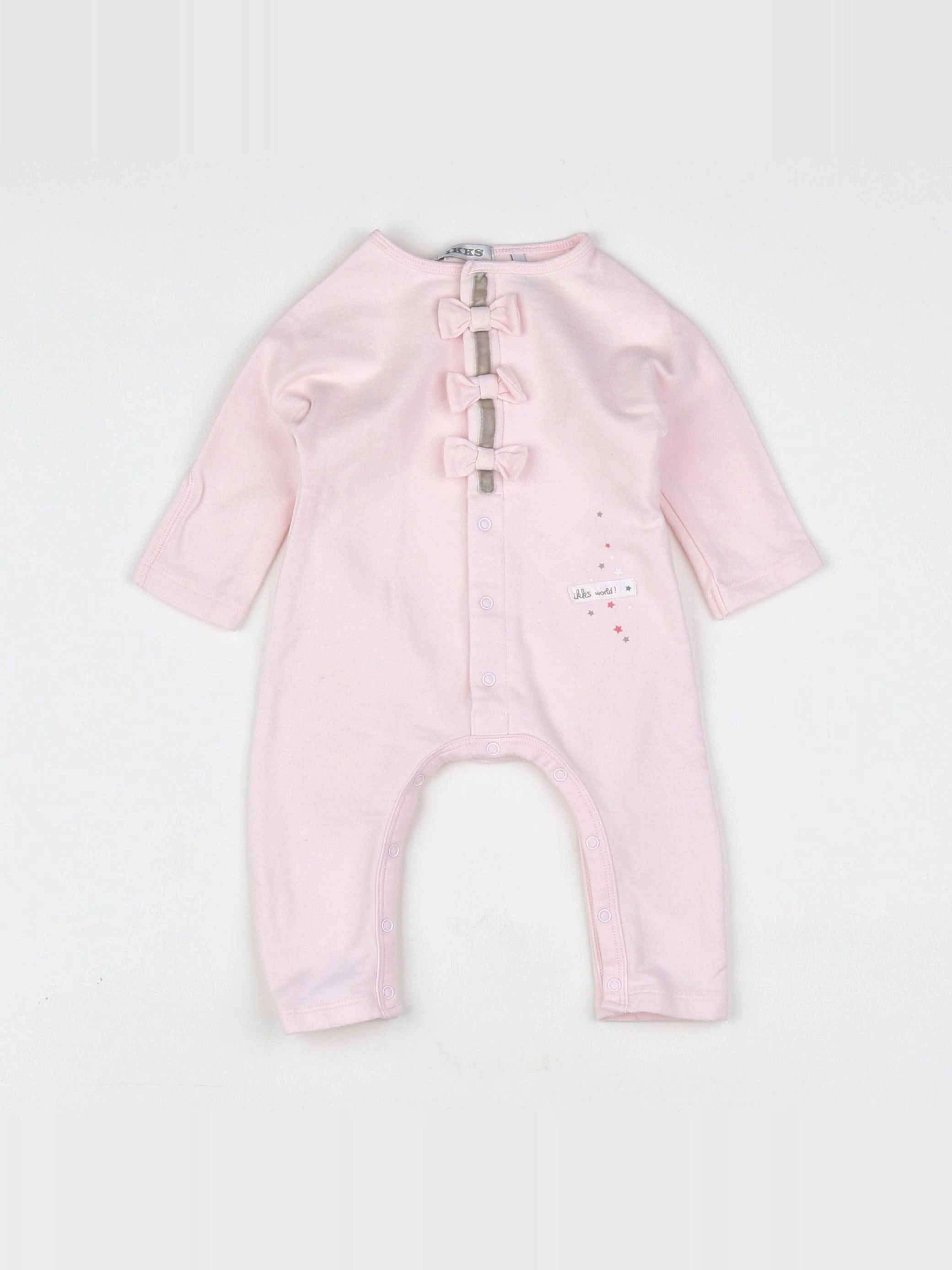 IKKS - pyjama coton rose - 3 mois