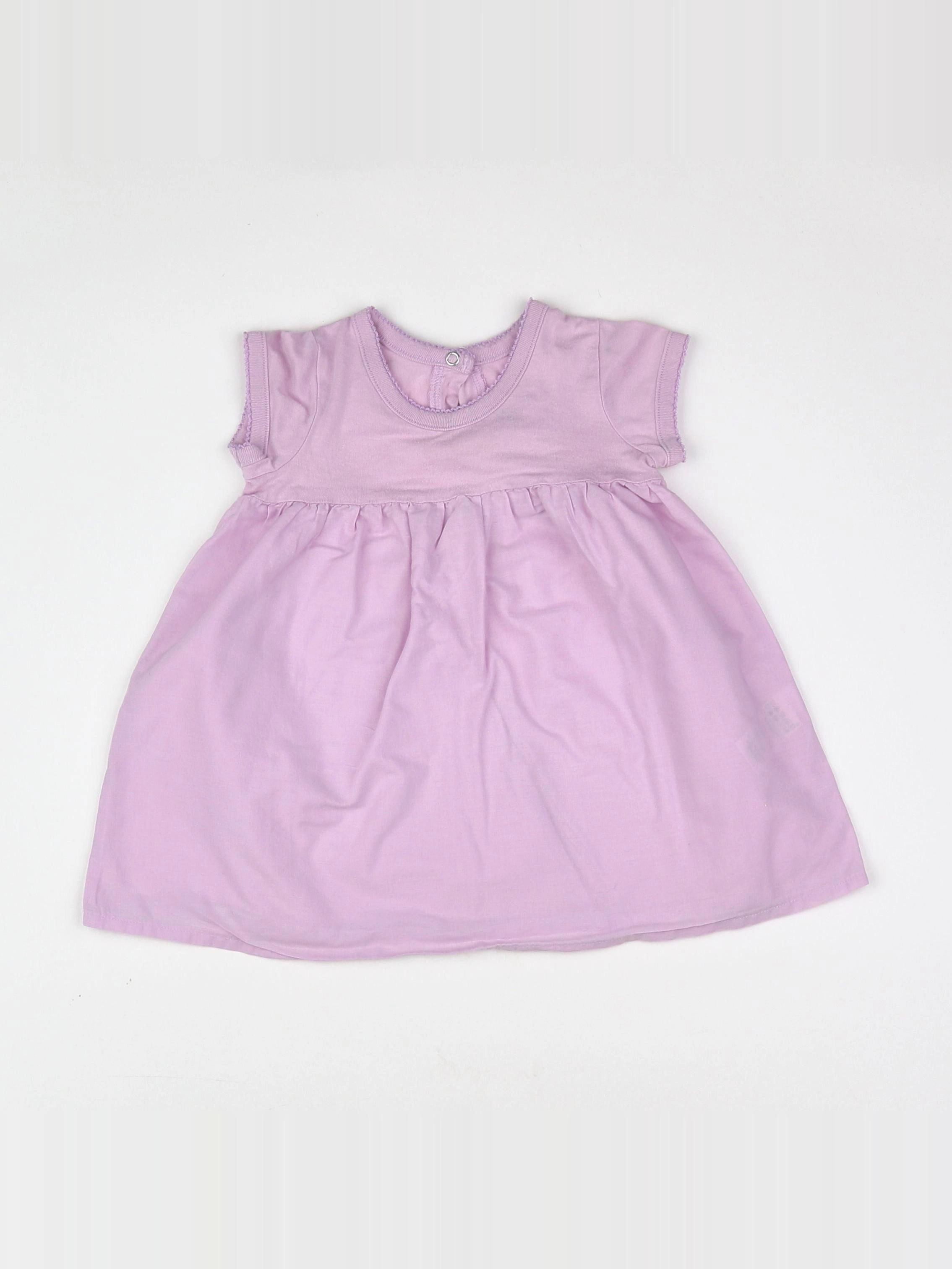 Petit Bateau - robe violet - 6 mois
