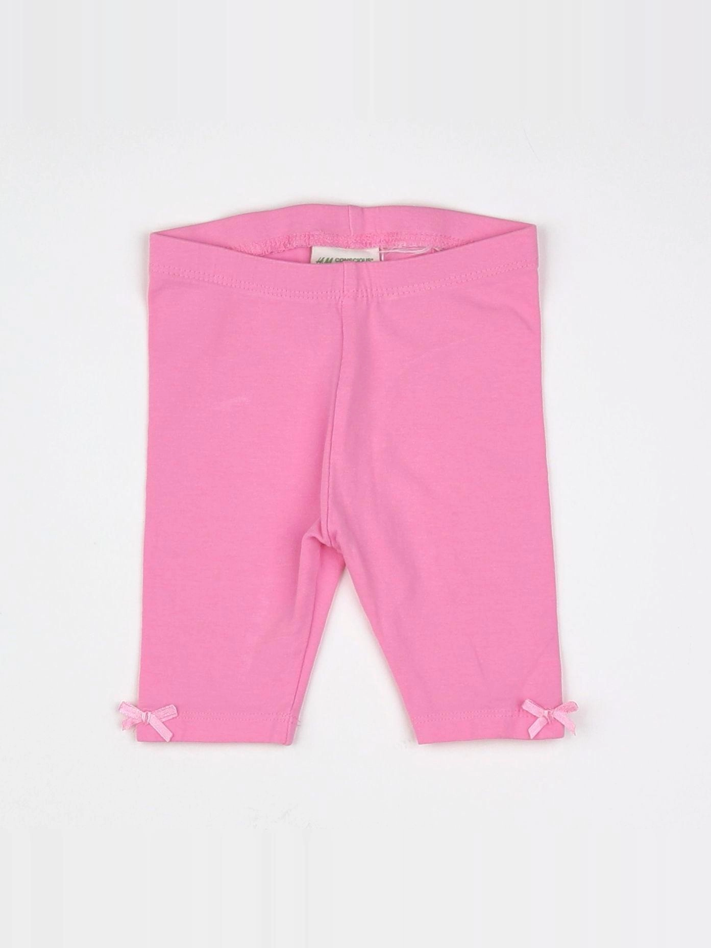 H&M - legging court rose - 3/6 mois