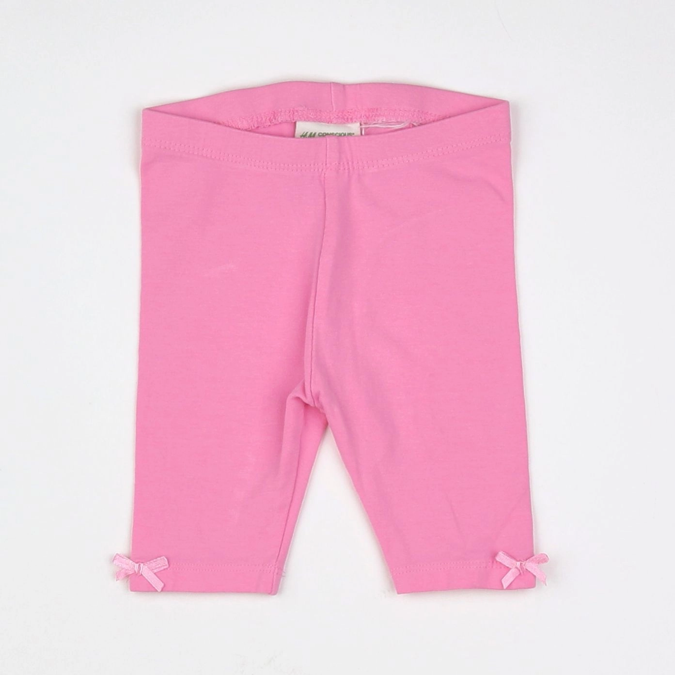 H&M - legging court rose - 3/6 mois
