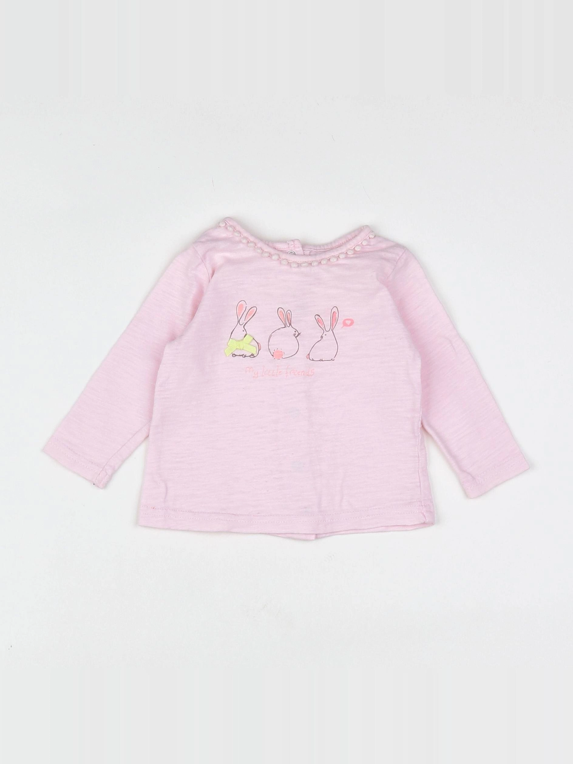 Tape à l'oeil - tee-shirt rose - 6 mois