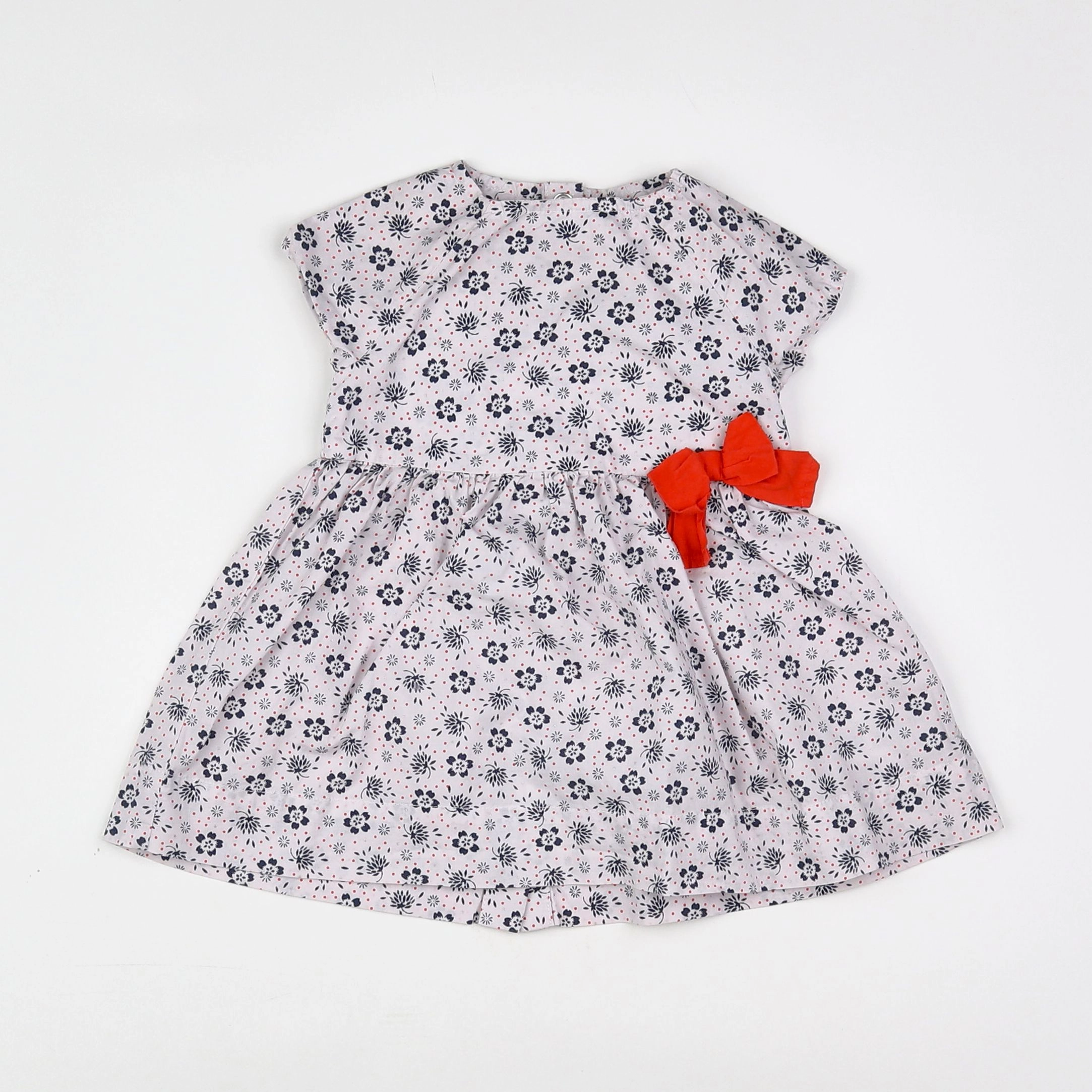 Petit Bateau - robe blanc - 6 mois
