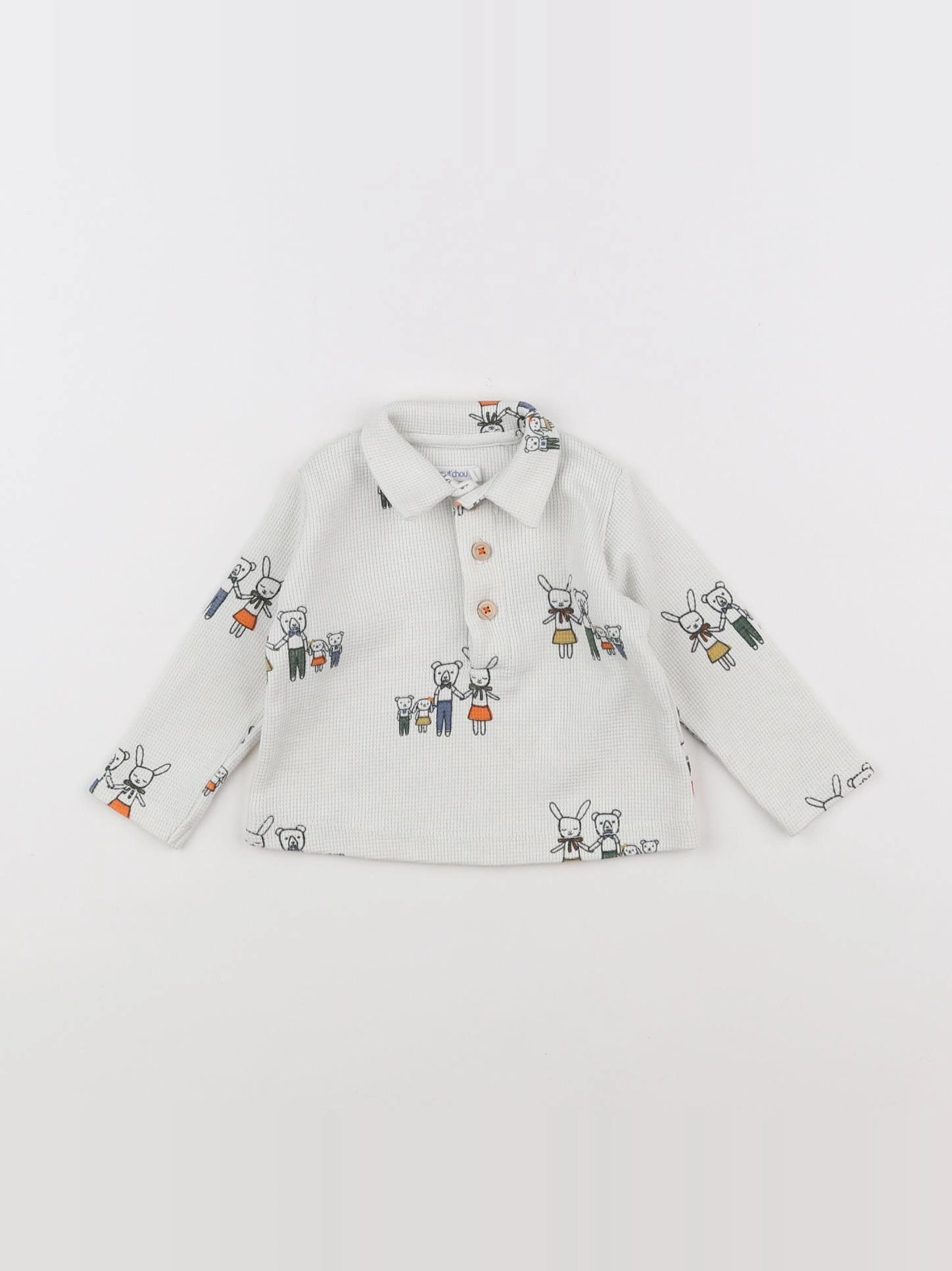Boutchou - polo beige - 3 mois