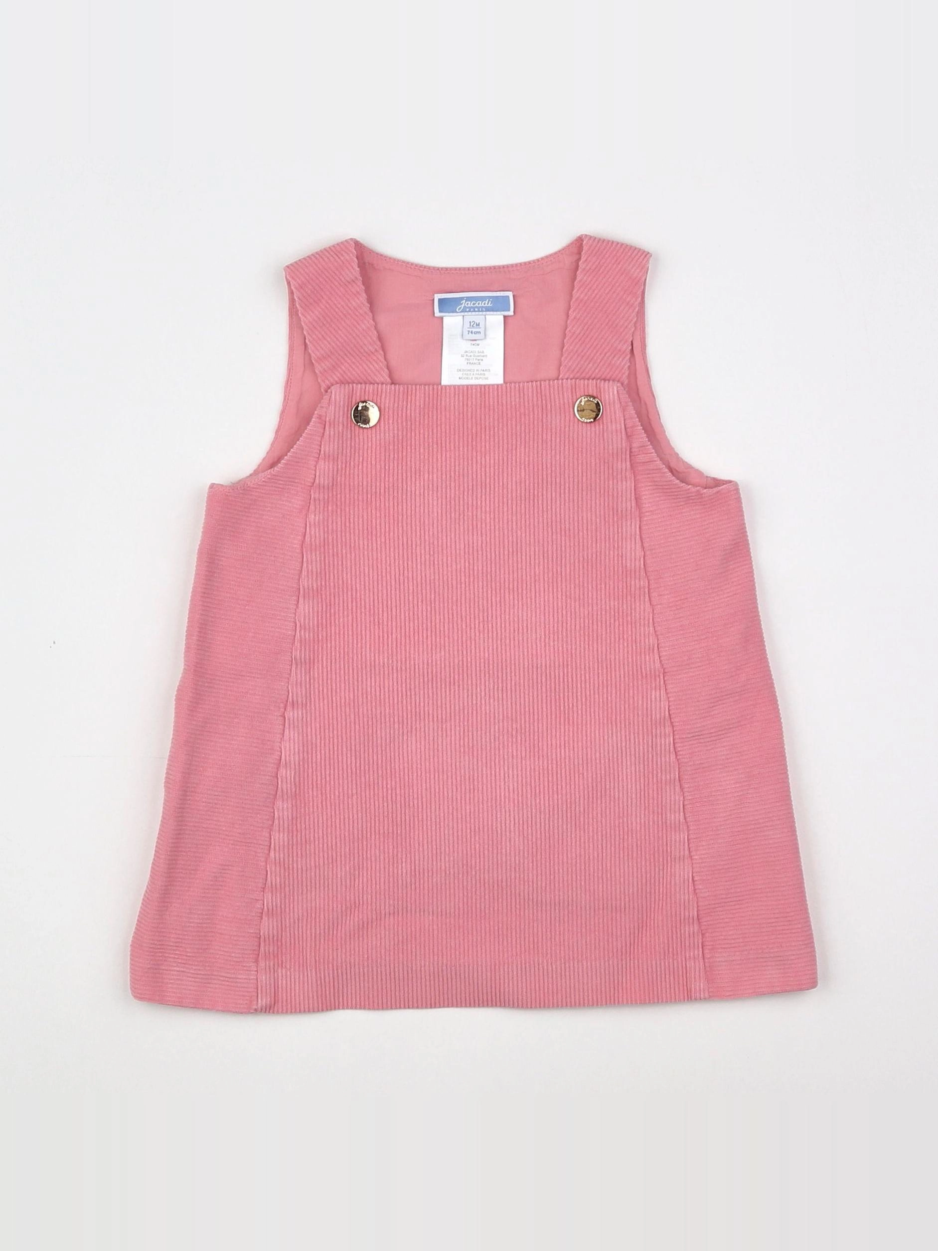 Jacadi - robe rose - 12 mois