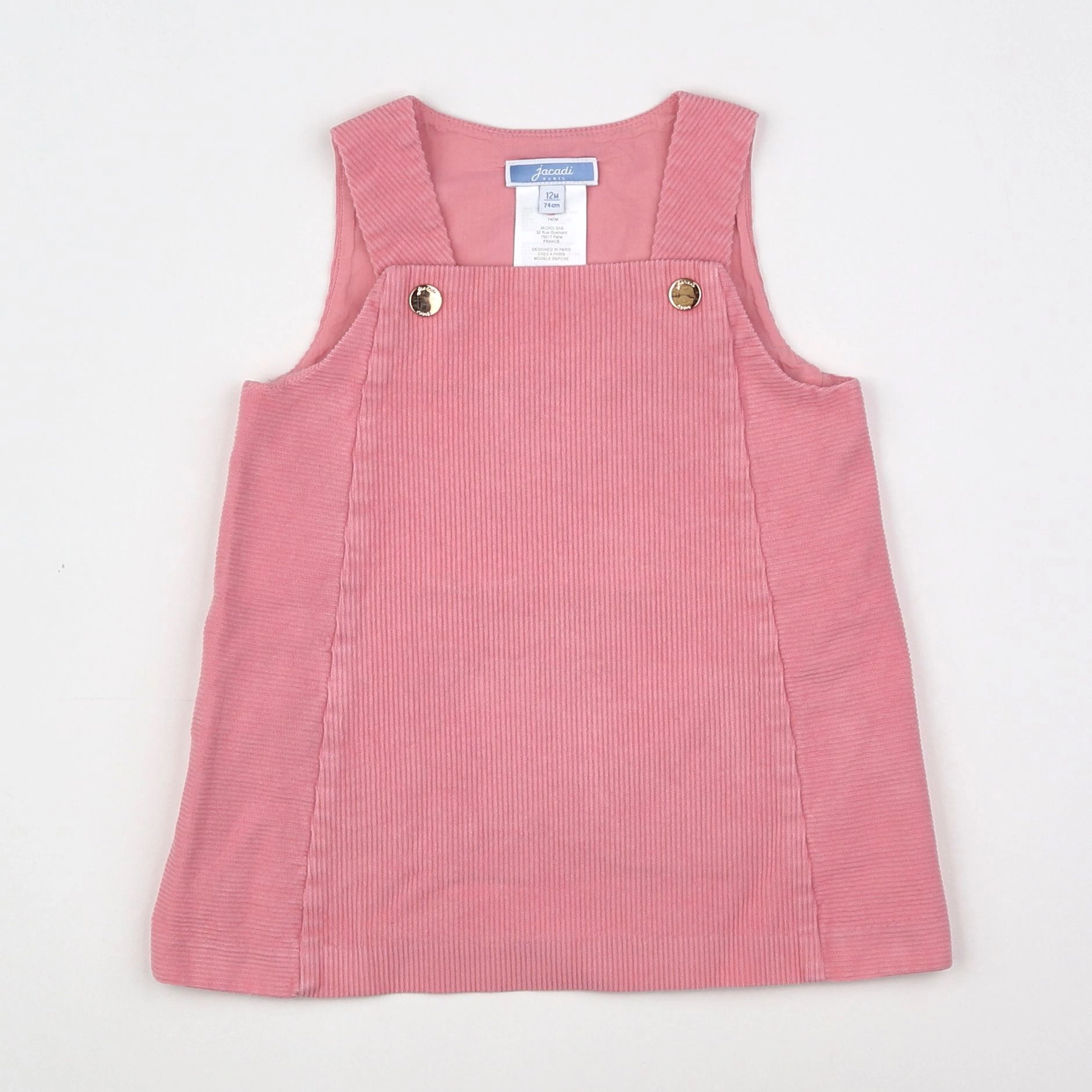 Jacadi - robe rose - 12 mois