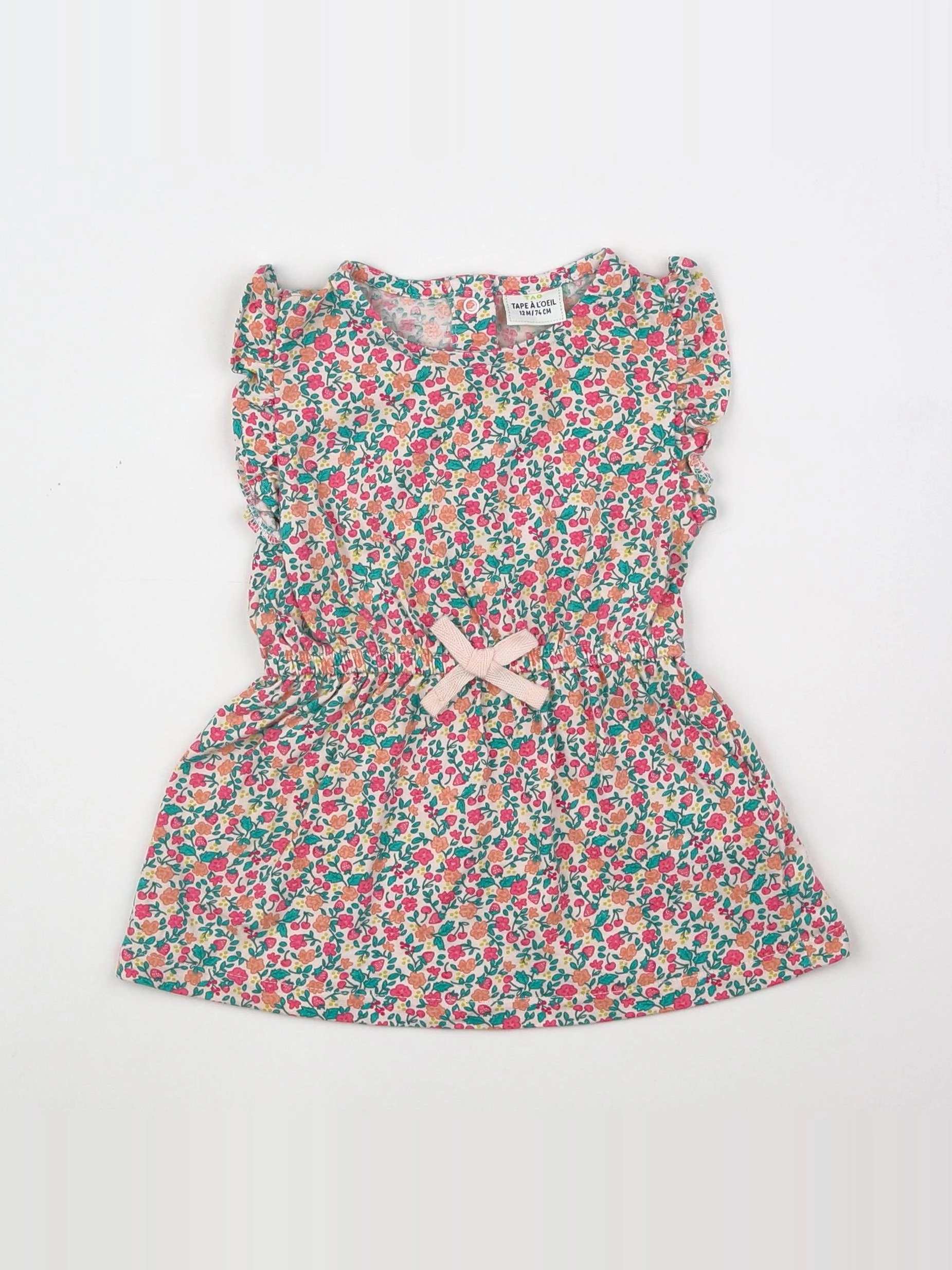 Tape à l'oeil - robe multicolore - 12 mois