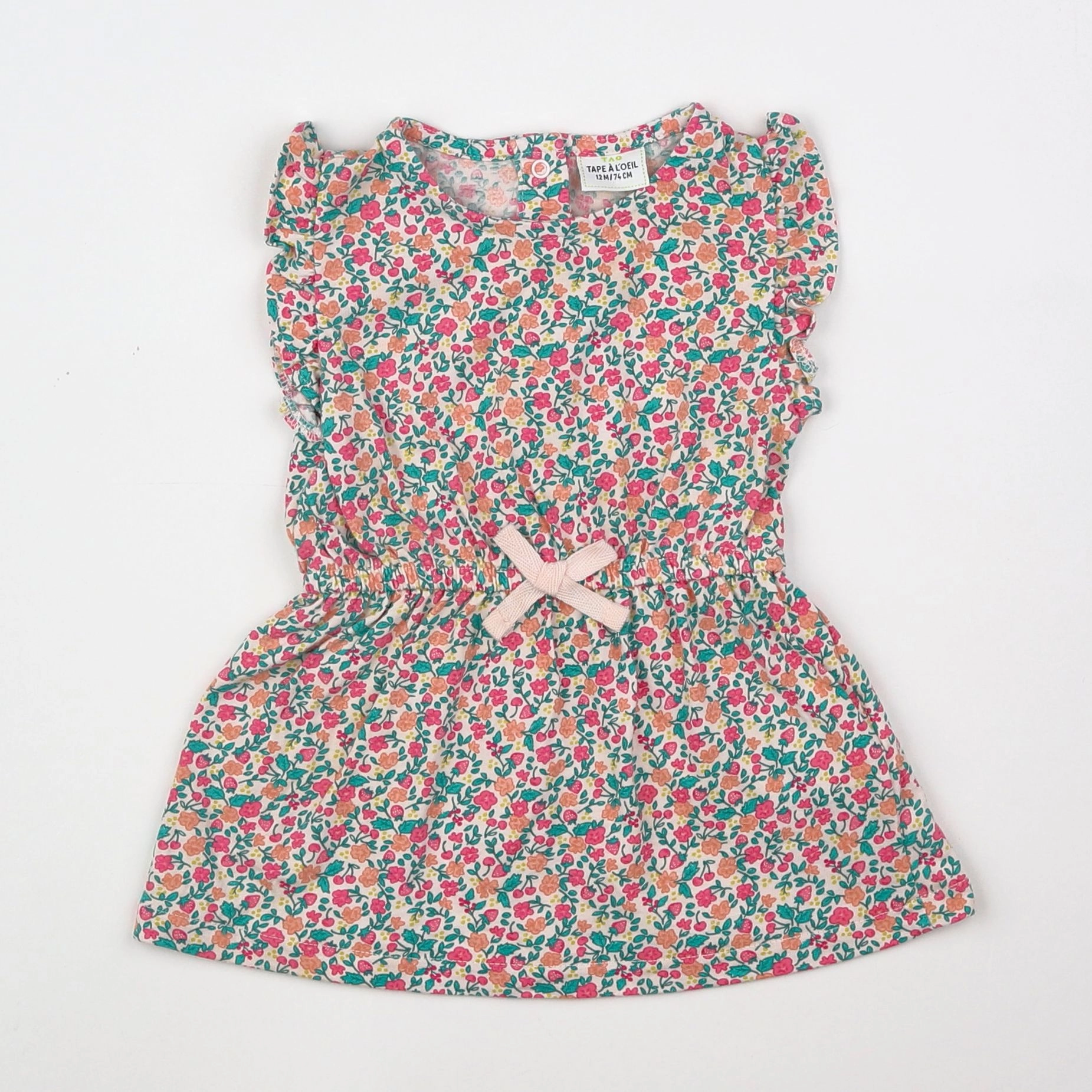 Tape à l'oeil - robe multicolore - 12 mois