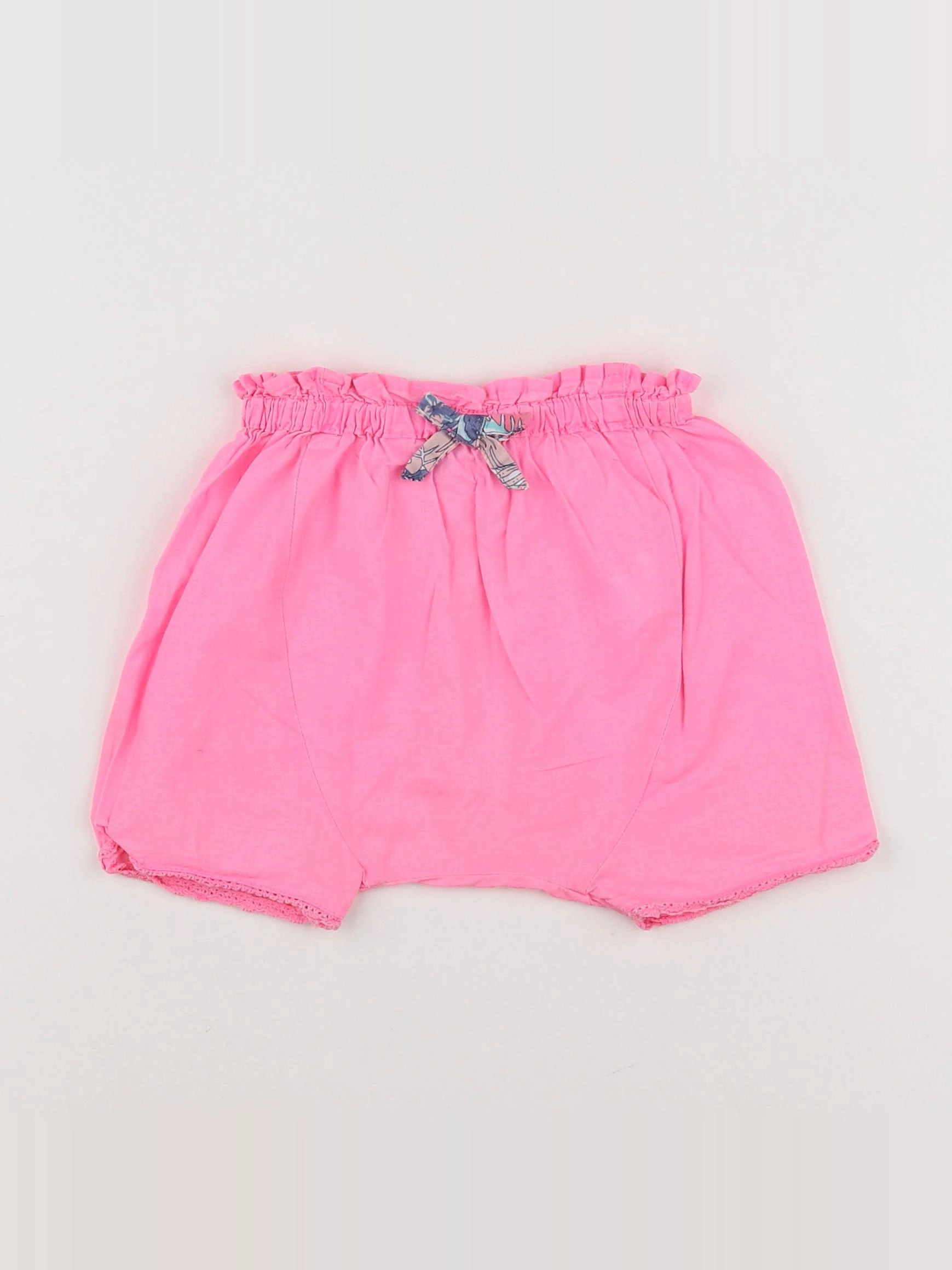 Tape à l'oeil - short rose fluo - 9 mois